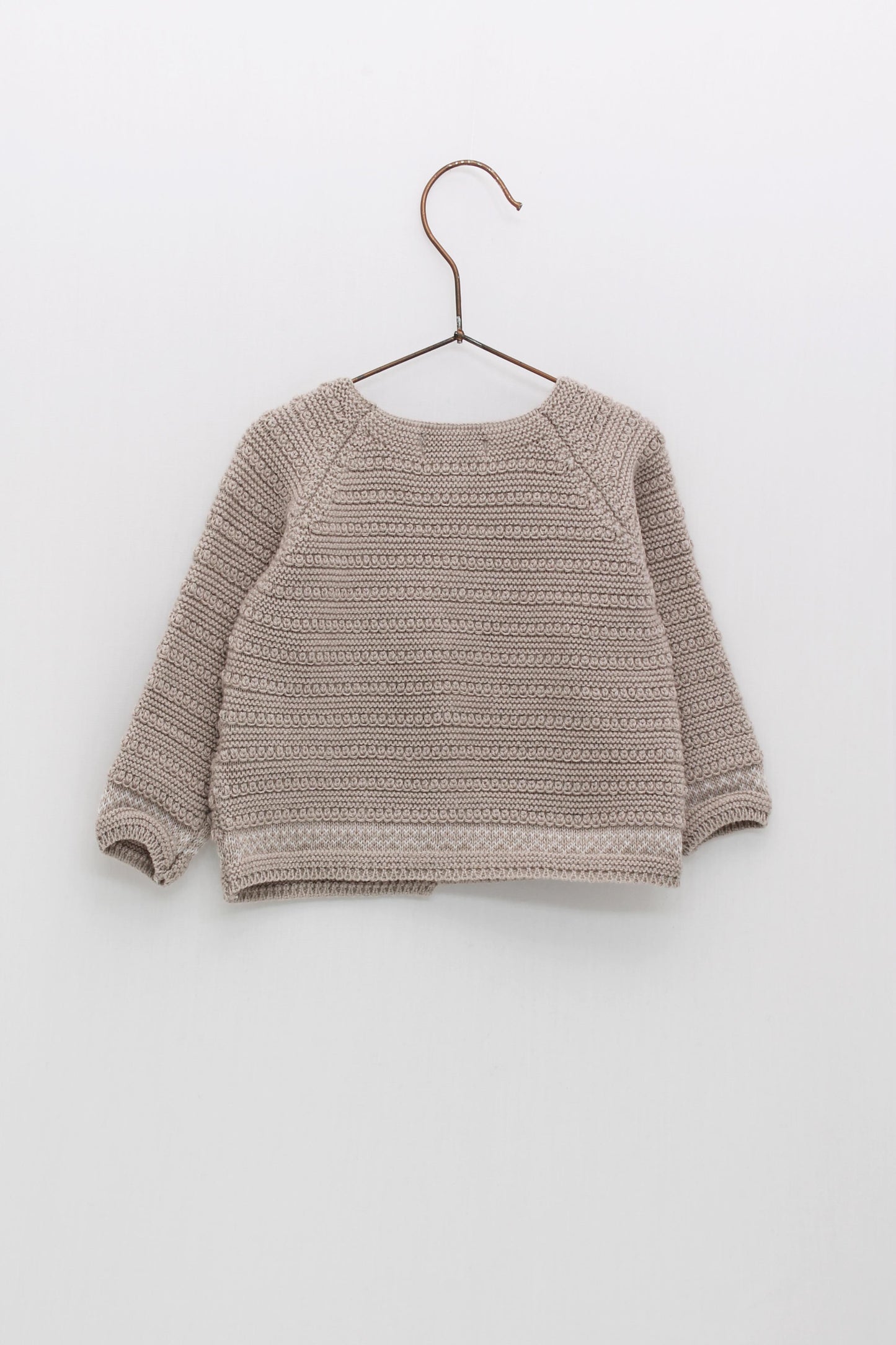 Combined knit jacket