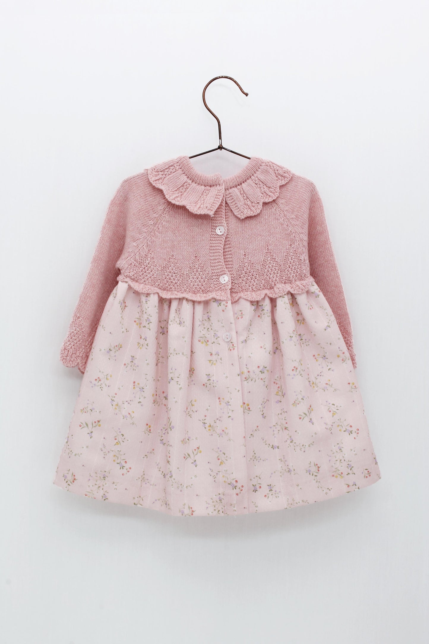 Vestido Print Floral Cuello Tejido