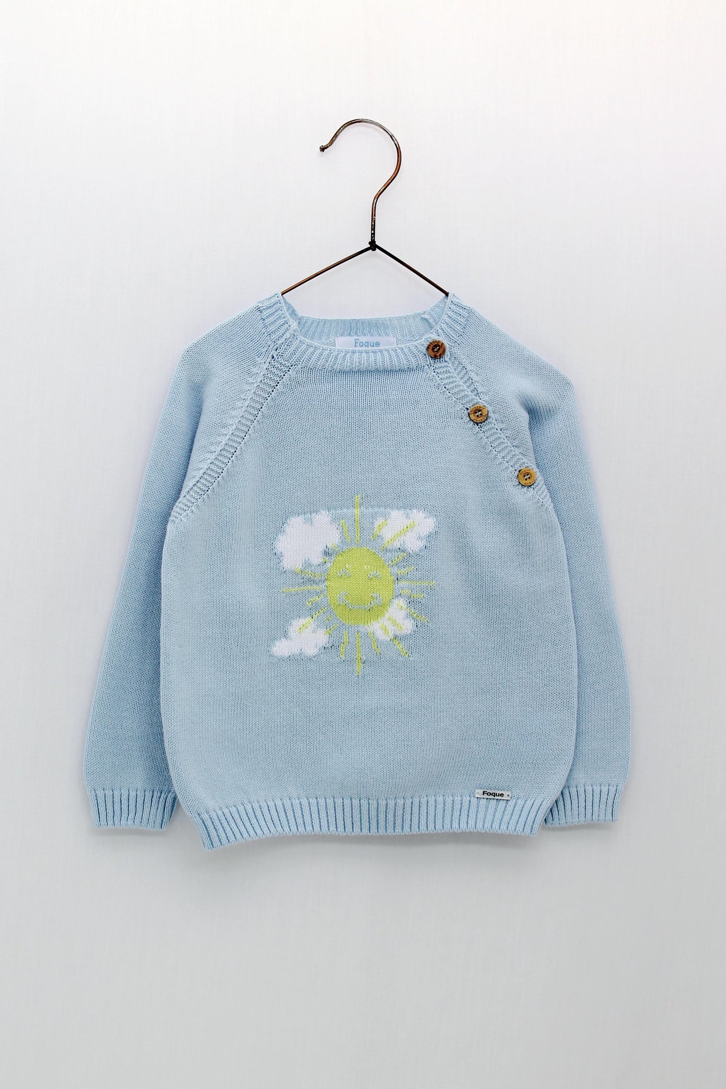Sun and clouds knit sweater