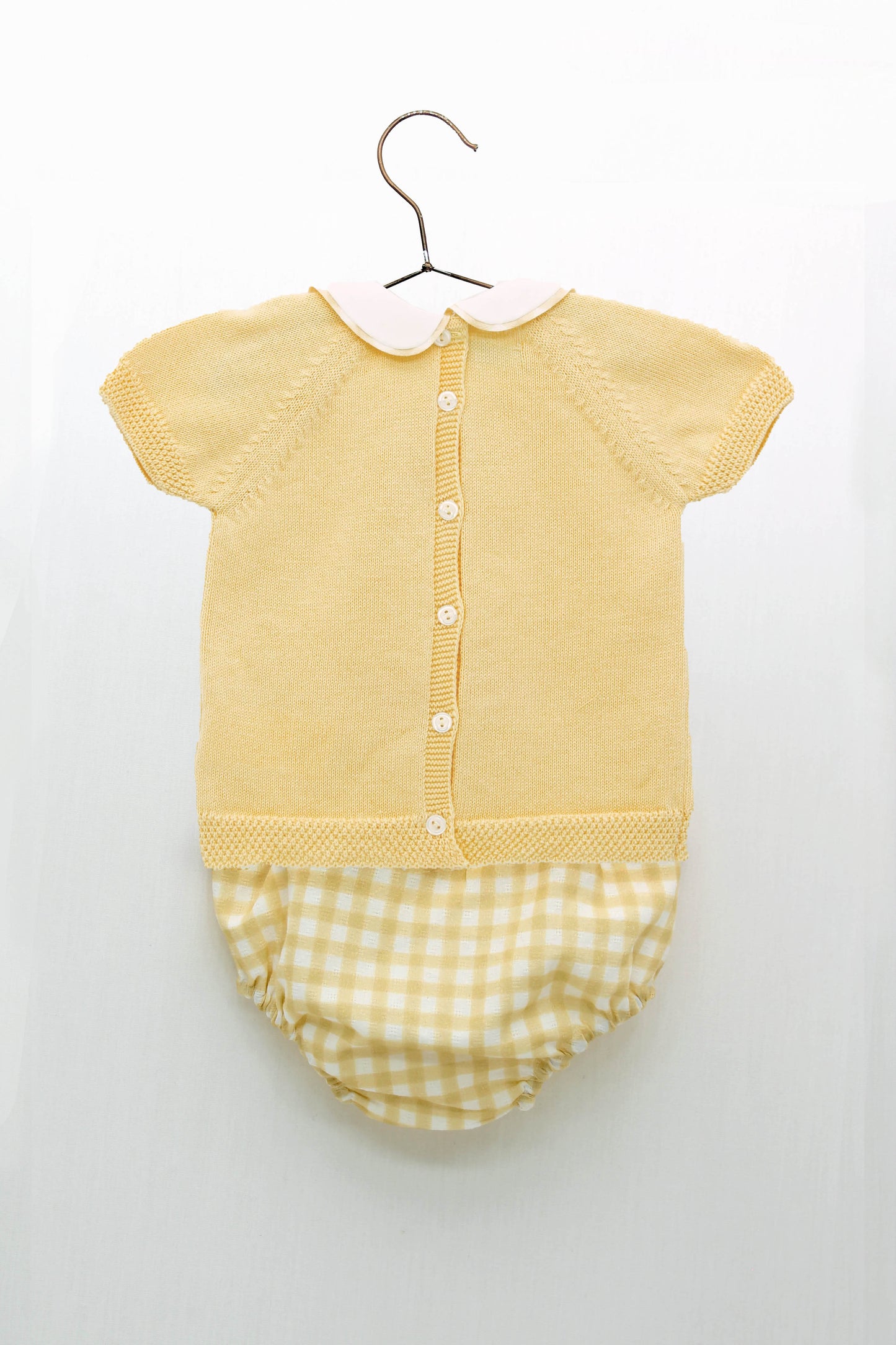 Baby turtleneck sweater set with duckling print and panties
