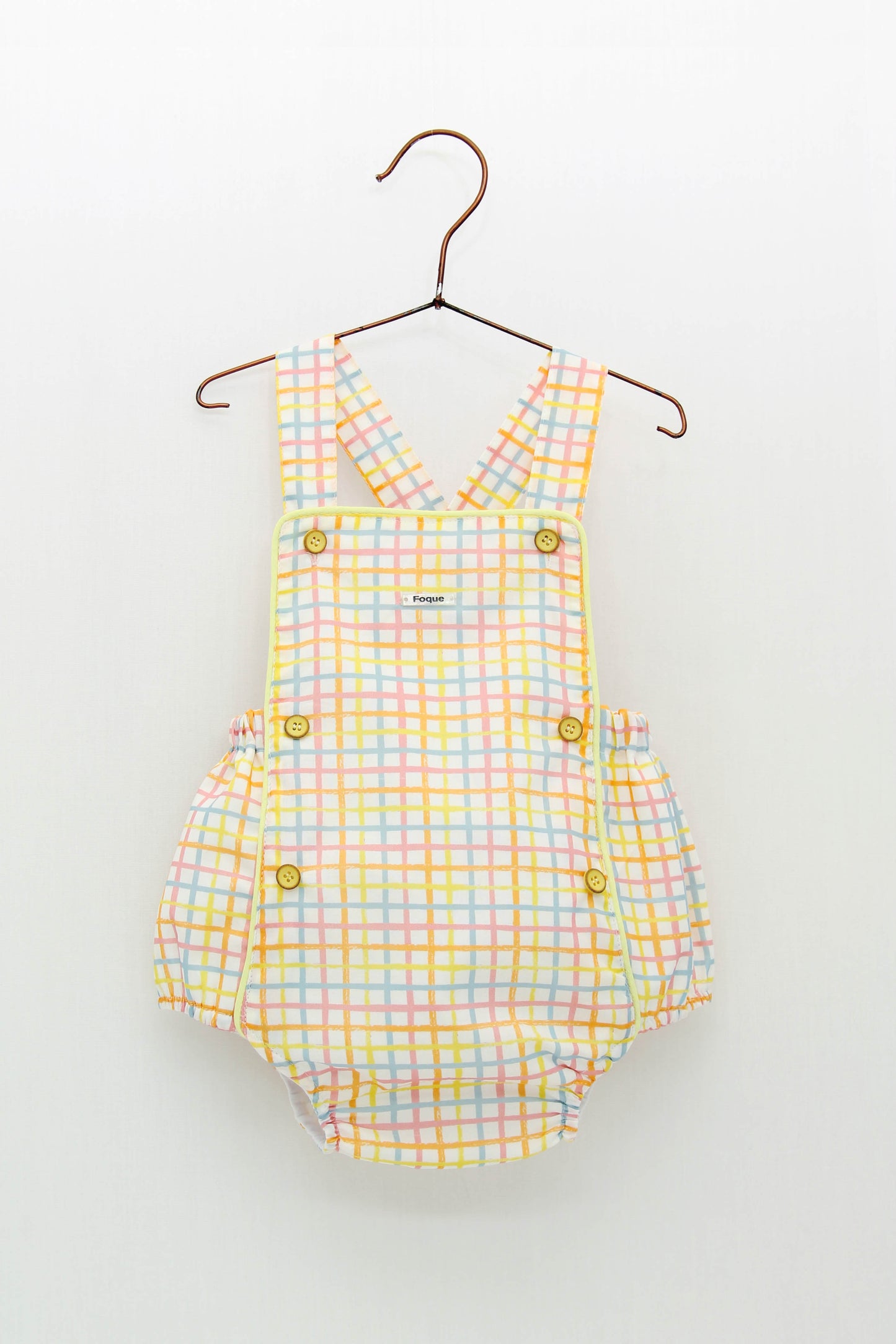 Multicolored plaid frog