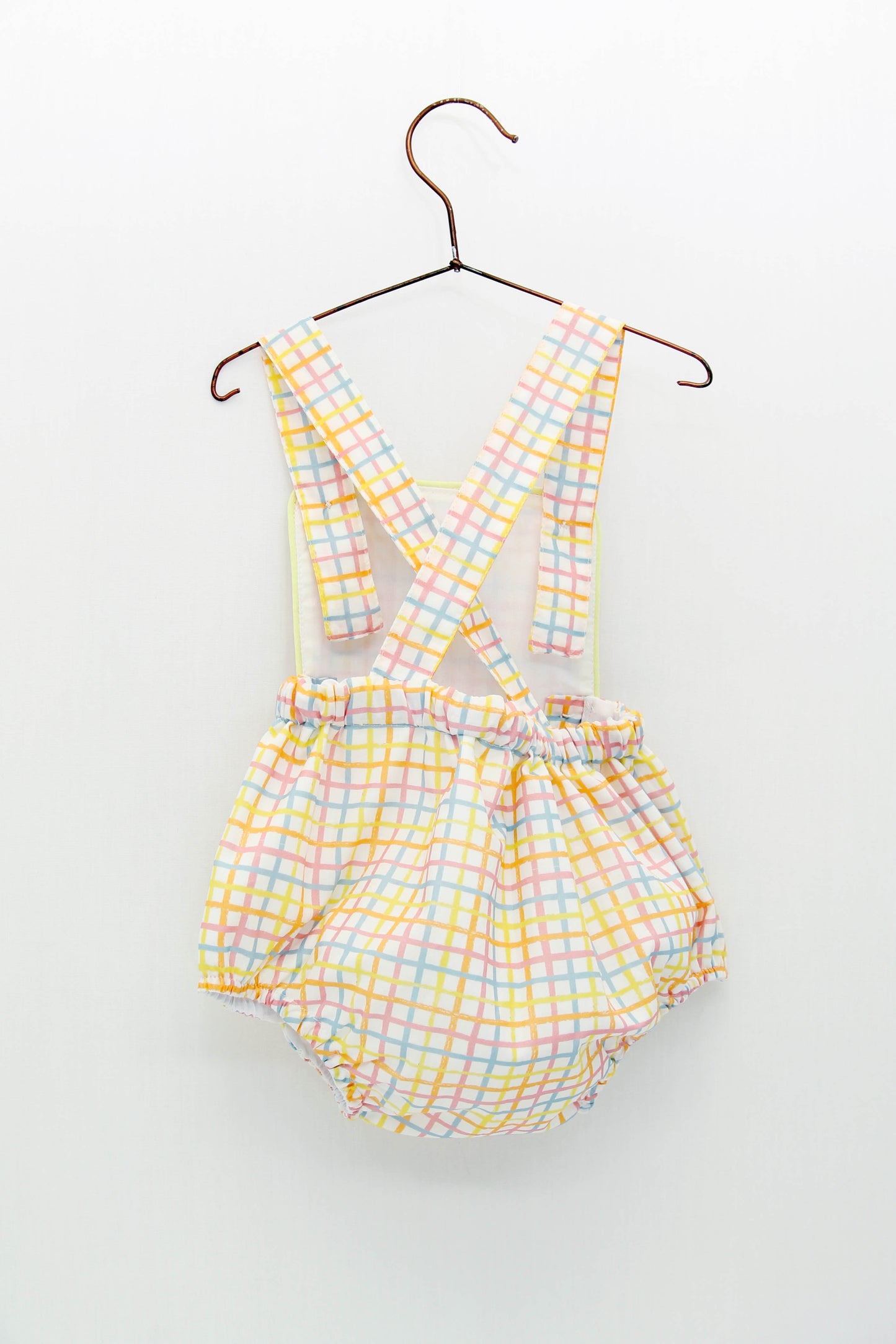 Multicolored plaid frog