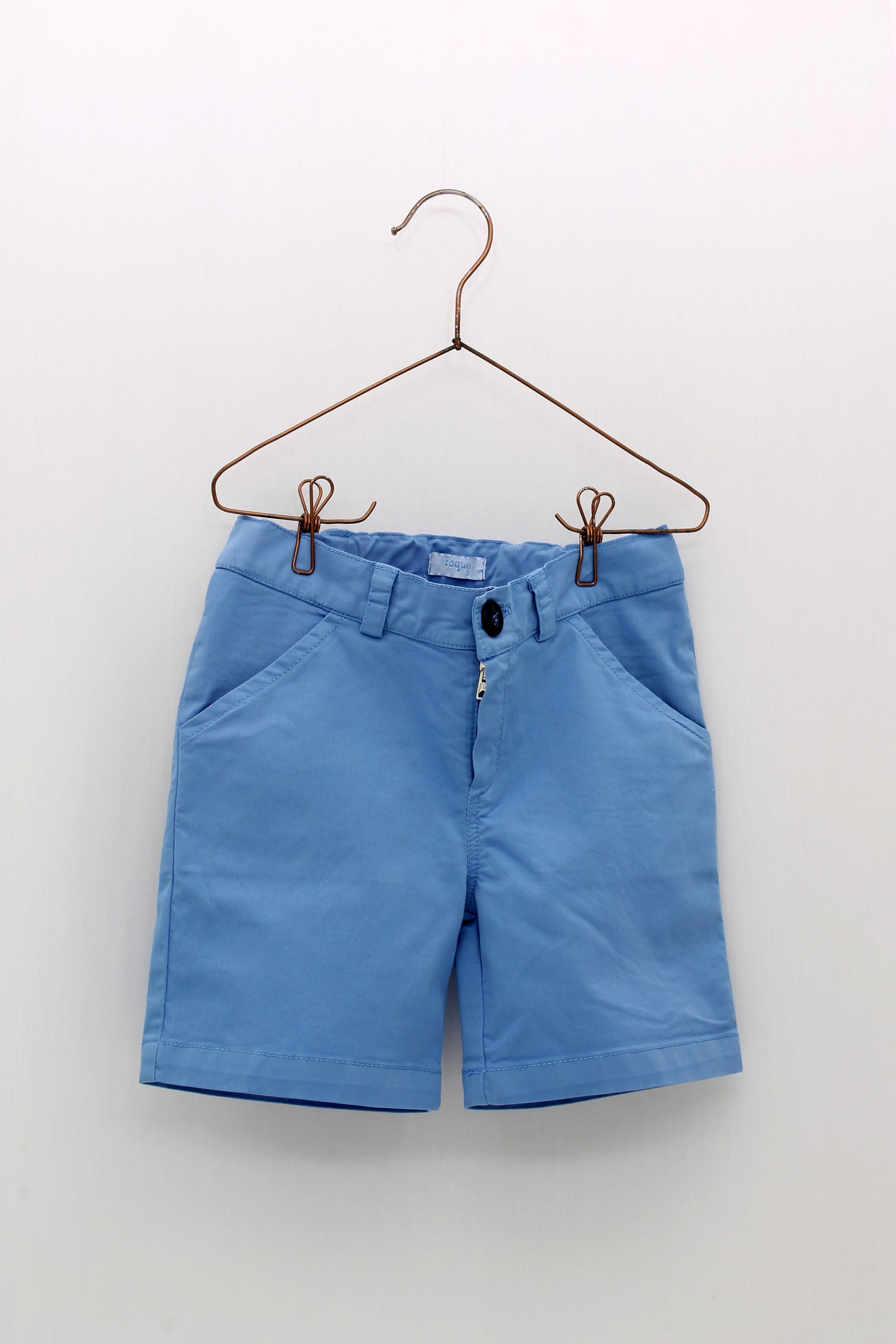 Conjunto camisa vichy cuello mao y pantalón corto
