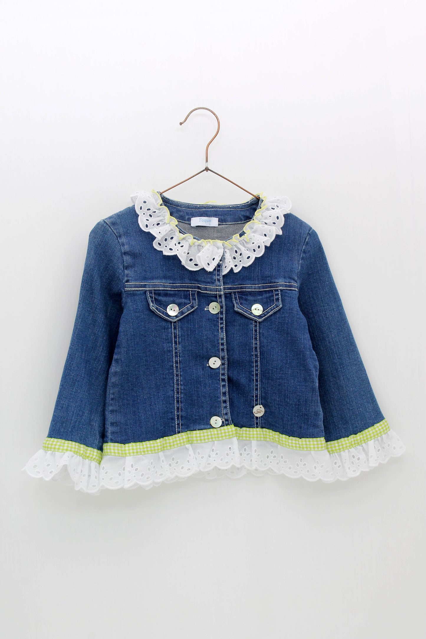 Chaqueta vaquera con tejido