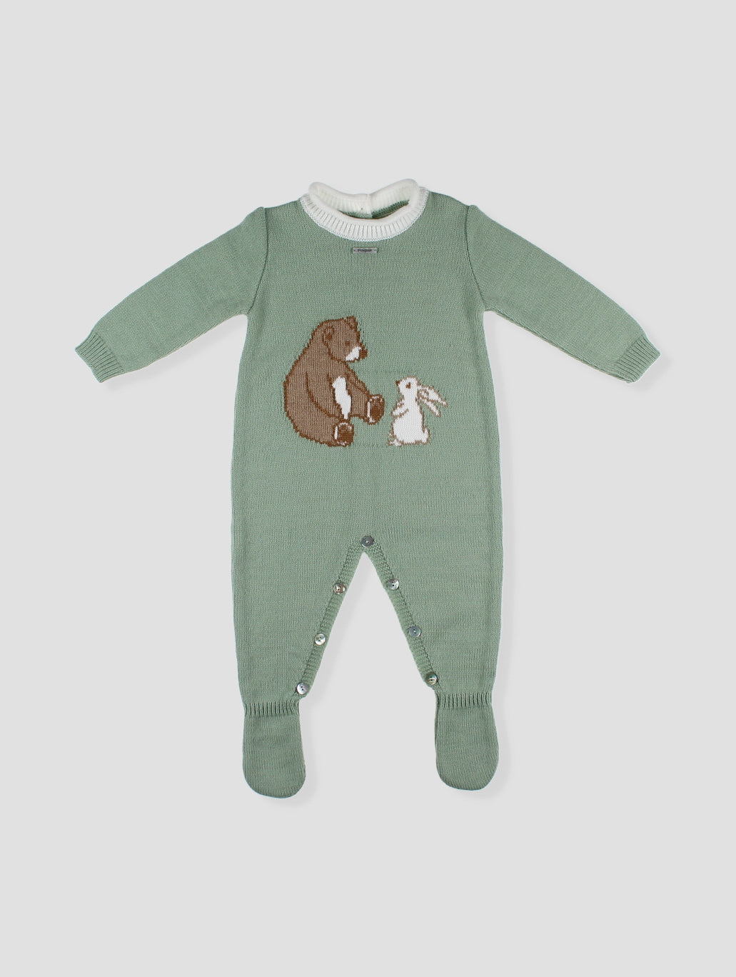 Knitted Romper with Friends Drawing
