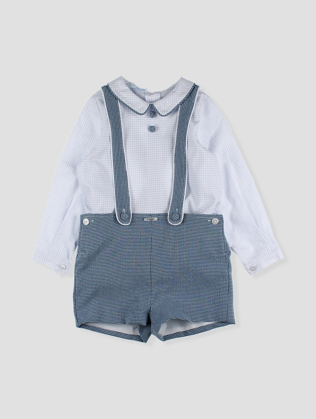 Short Overalls and Shirt Set