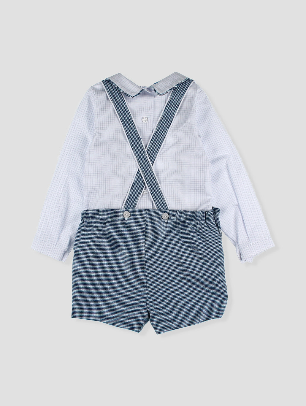 Short Overalls and Shirt Set