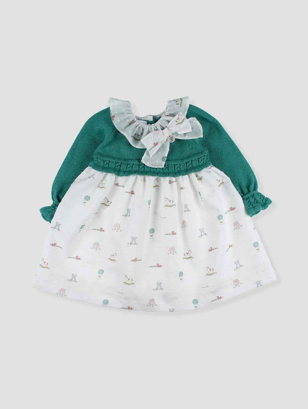 Vestido Faldón Punto Tela Y Capota