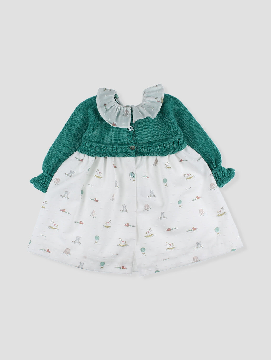 Vestido Faldón Punto Tela Y Capota