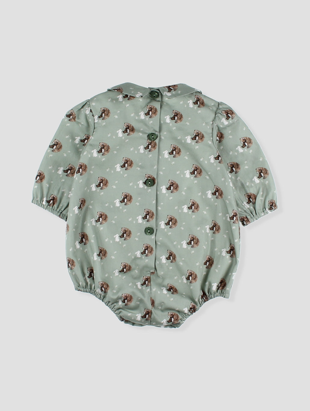Printed Romper and Hat Set