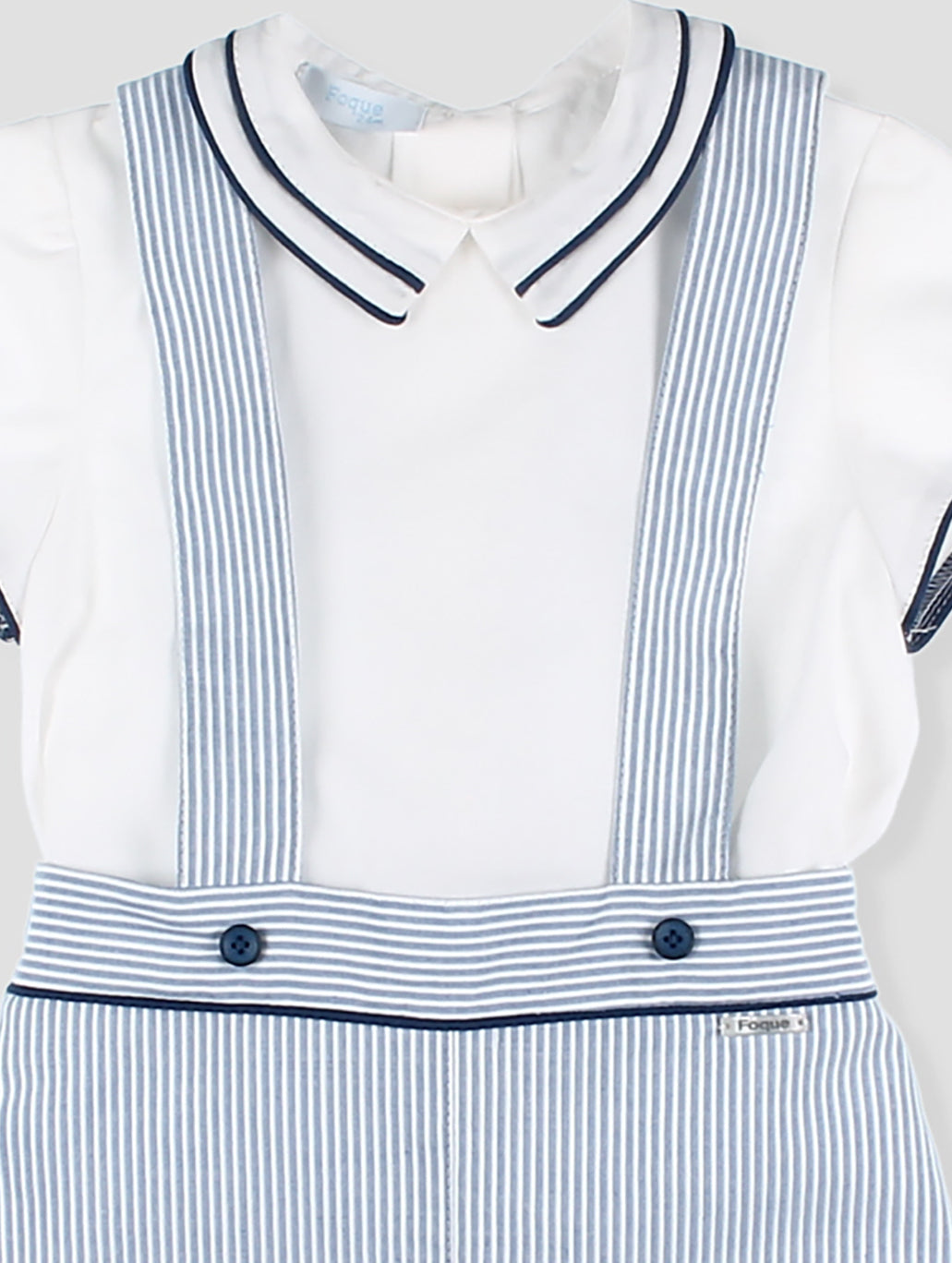 Conjunto peto niño detalle rayas