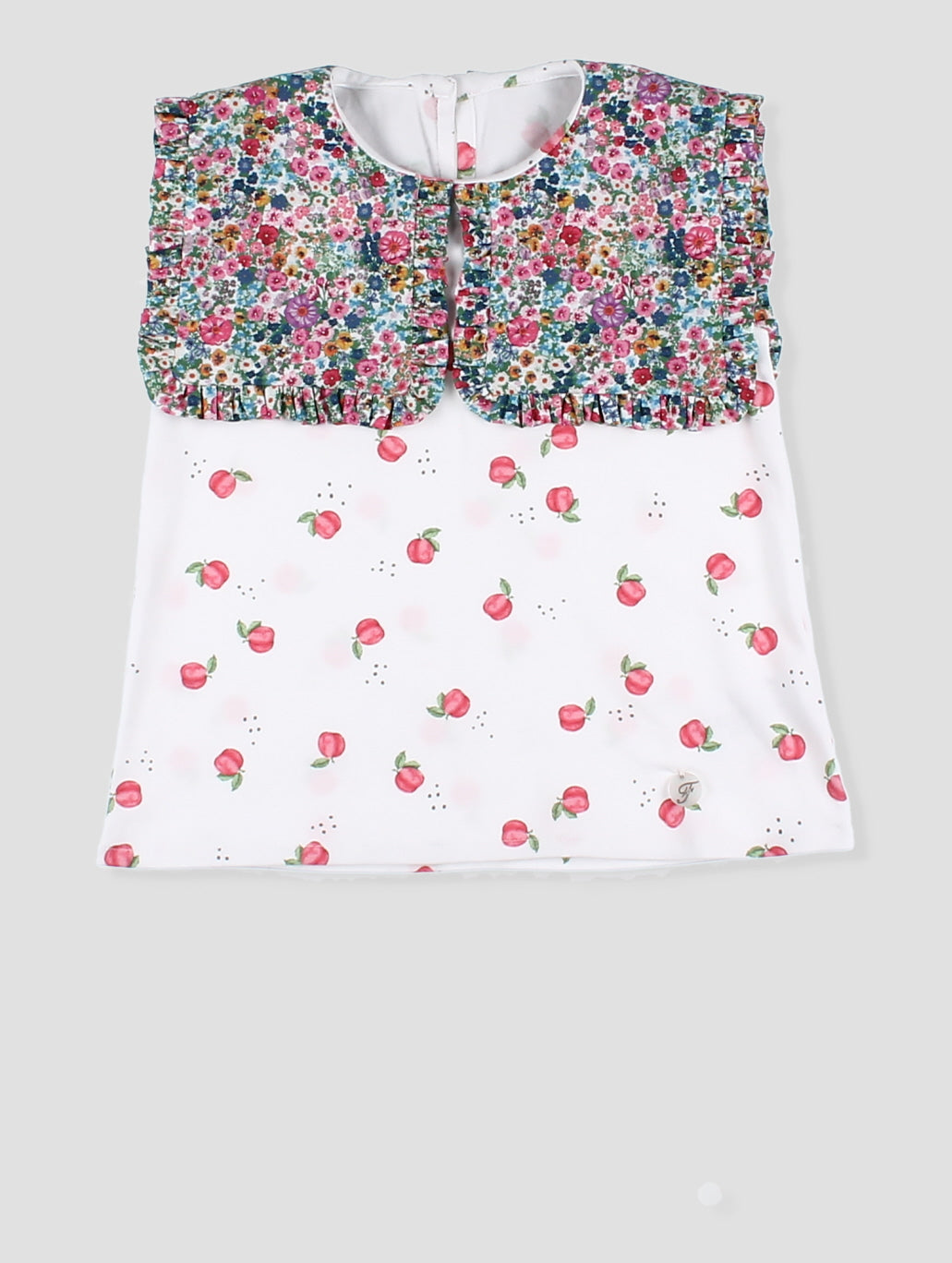 Set Pantalón Corto Flores y Camiseta