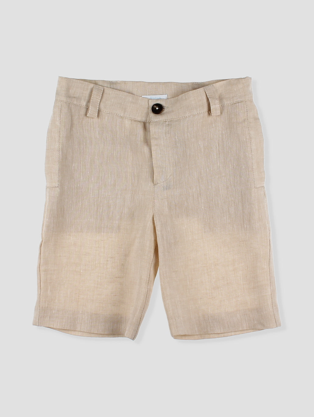 Set Pantalón Corto y Camisa Lino Pespuntes Roma