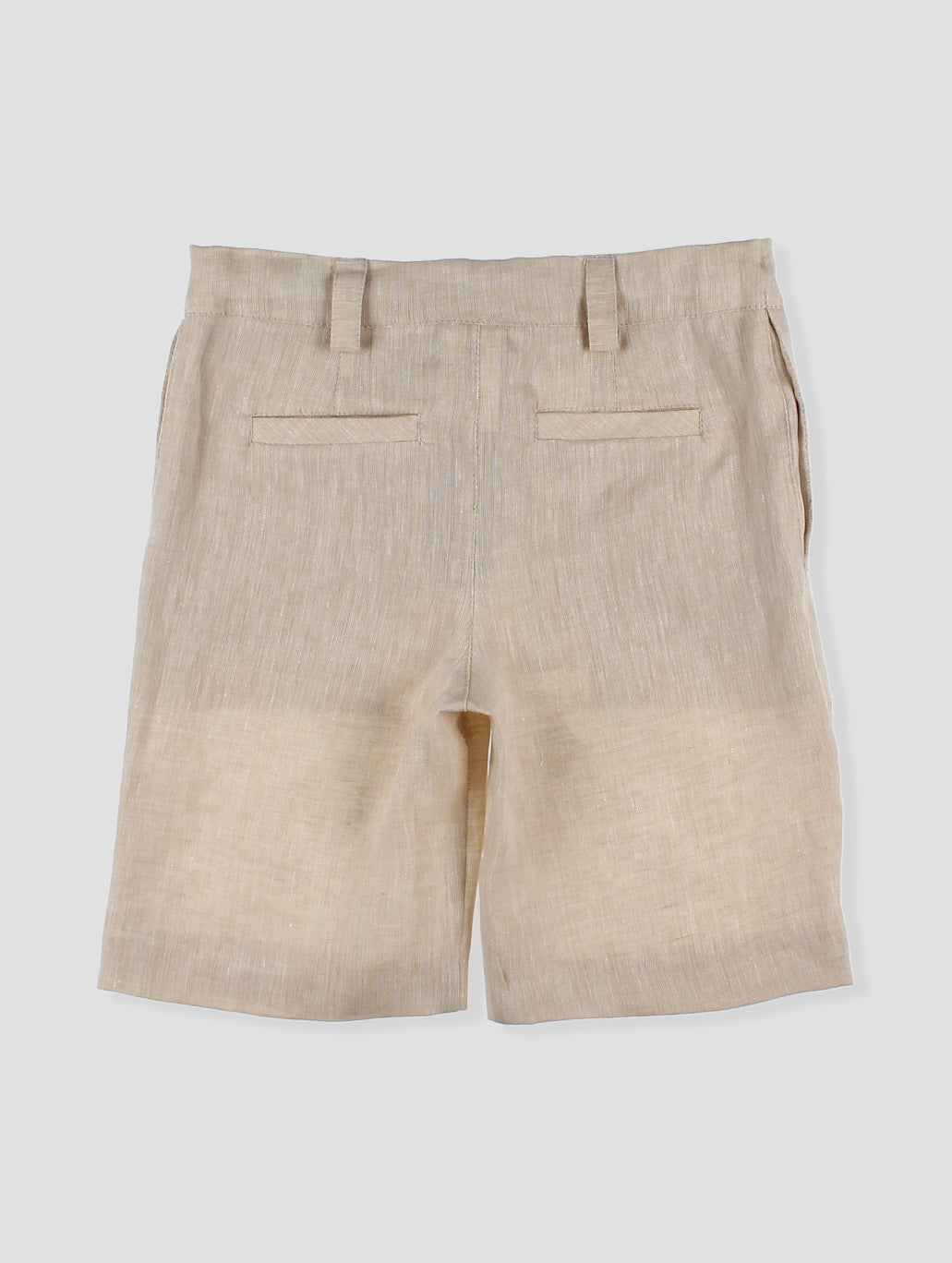 Set Pantalón Corto y Camisa Lino Pespuntes Roma