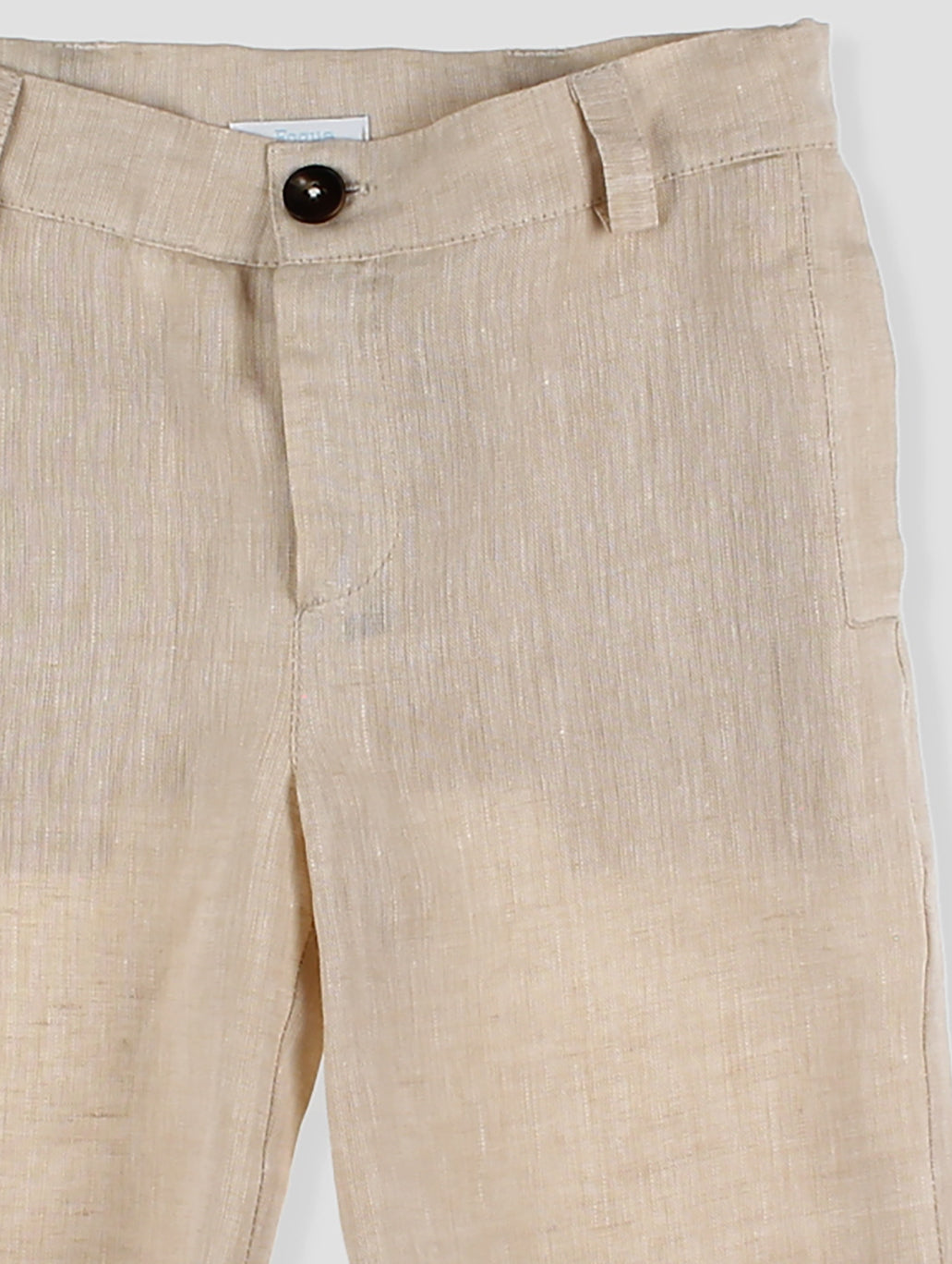 Set Pantalón Corto y Camisa Lino Pespuntes Roma