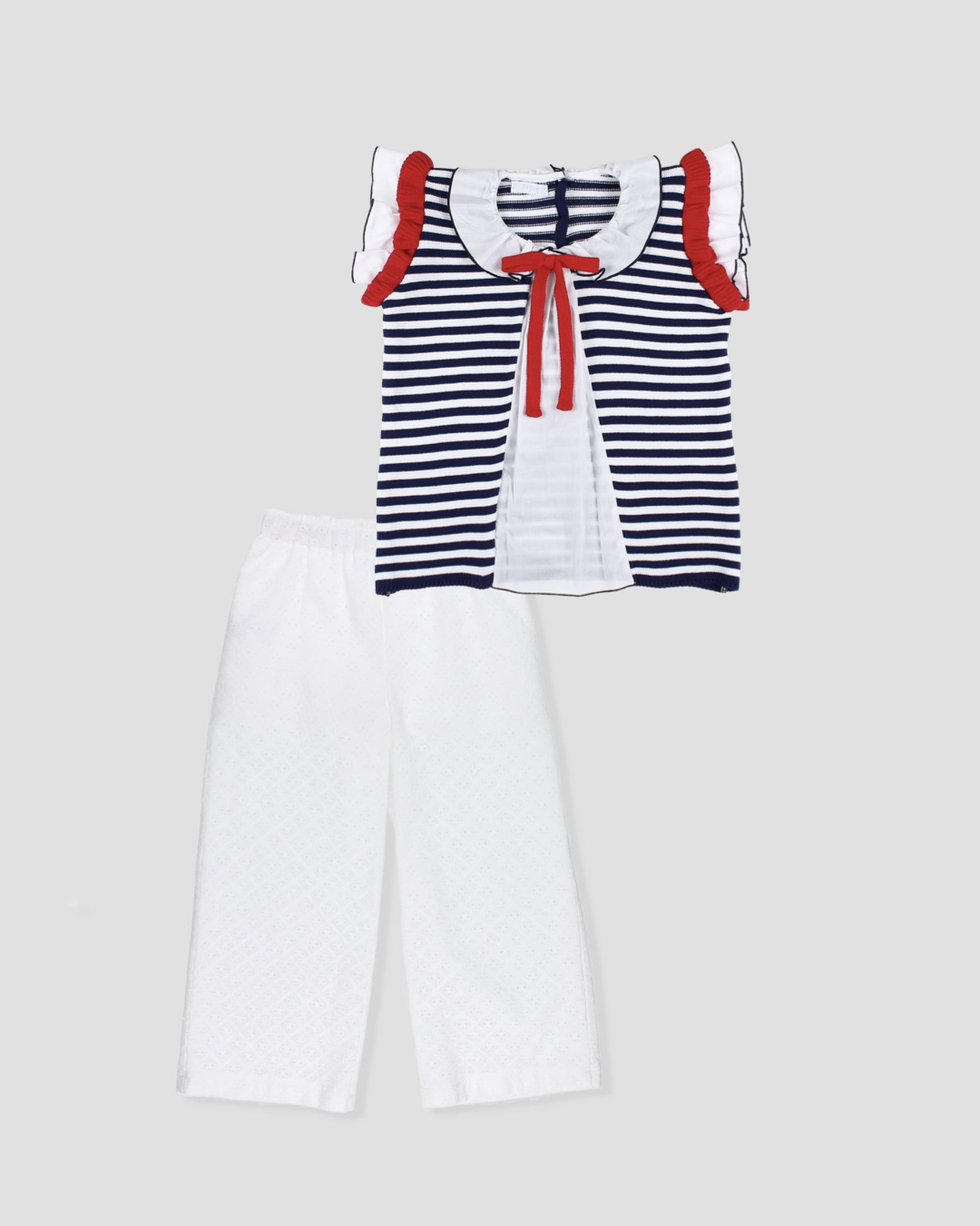 Set jersey rayas y Pantalón Culotte