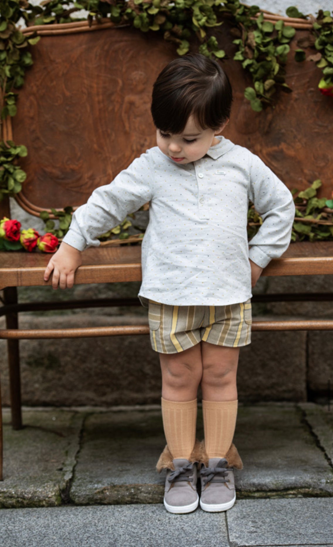 Conj Camisa y Pantalón Corto Caramelo