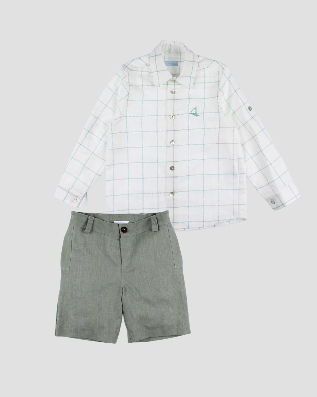 Conjunto Pantalón Corto y Camisa Lino Cannes