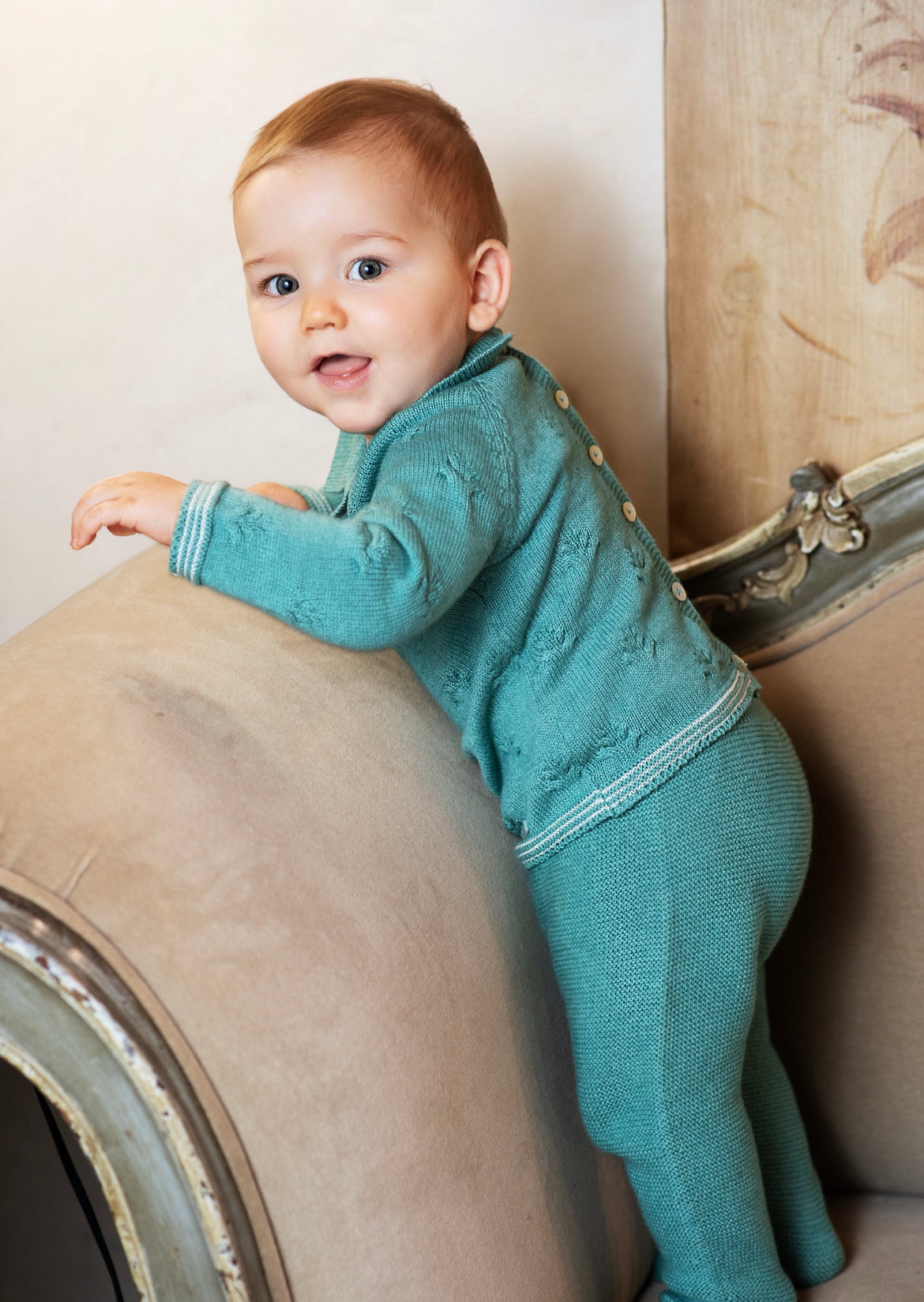 Knitted Leggings and Sweater Set