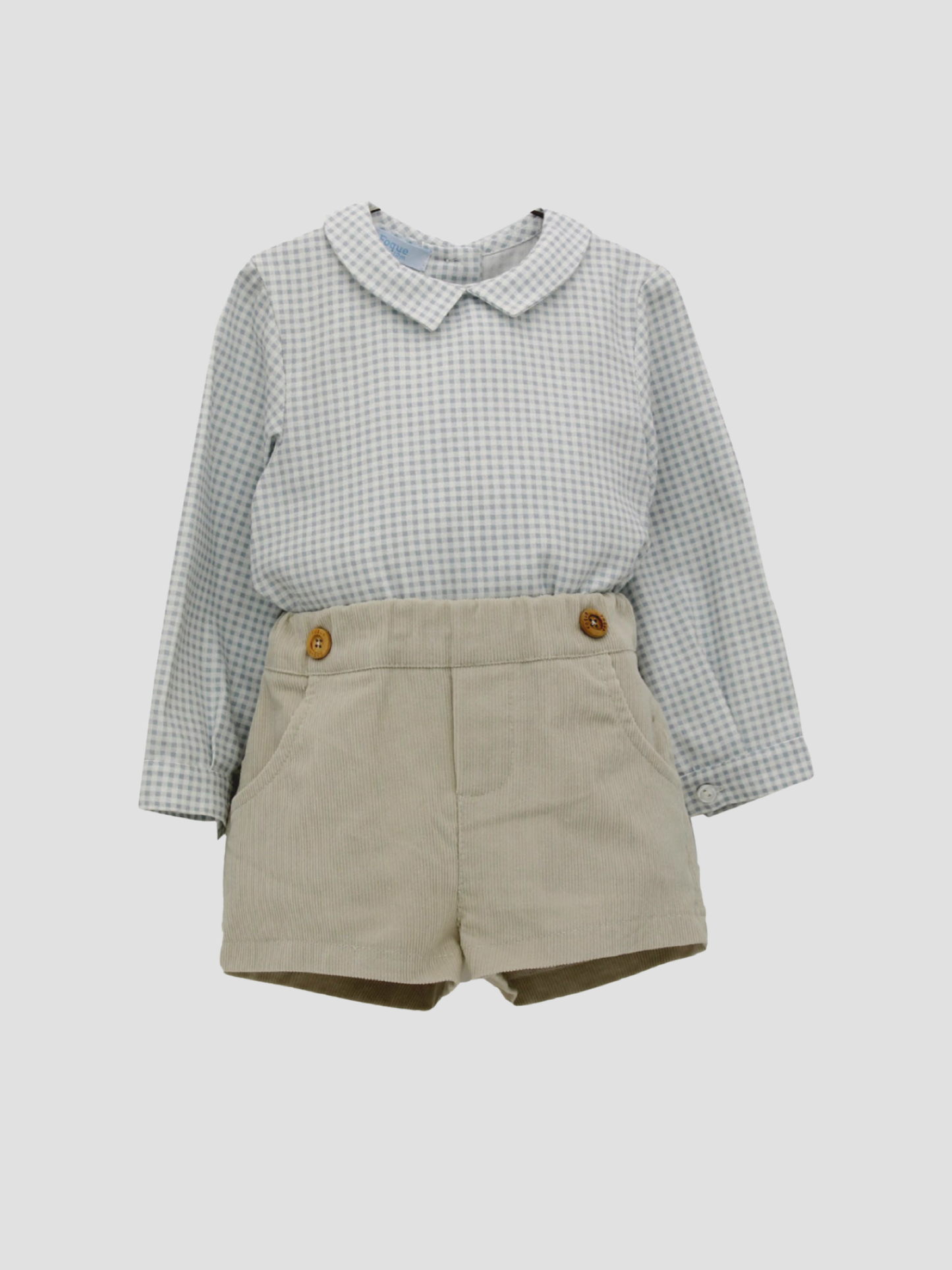 Micro Corduroy Shorts and Shirt Set