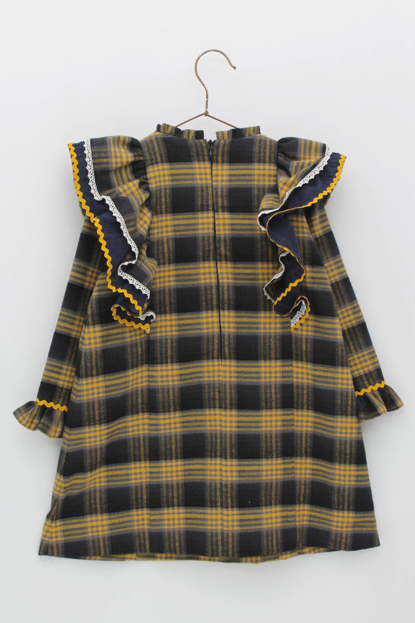 Vestido cuadros con bolsillos