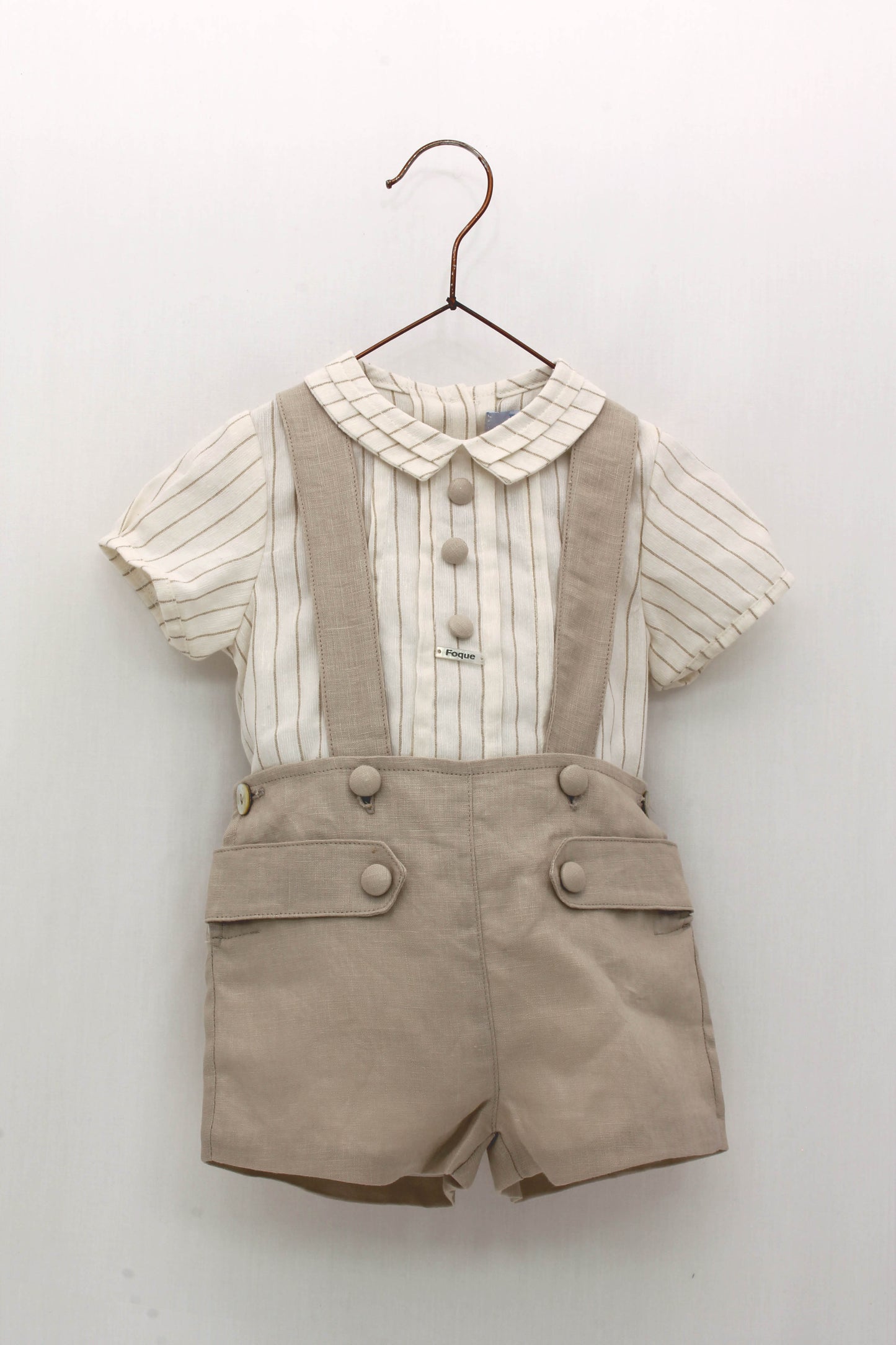 Short Overalls and Shirt Set