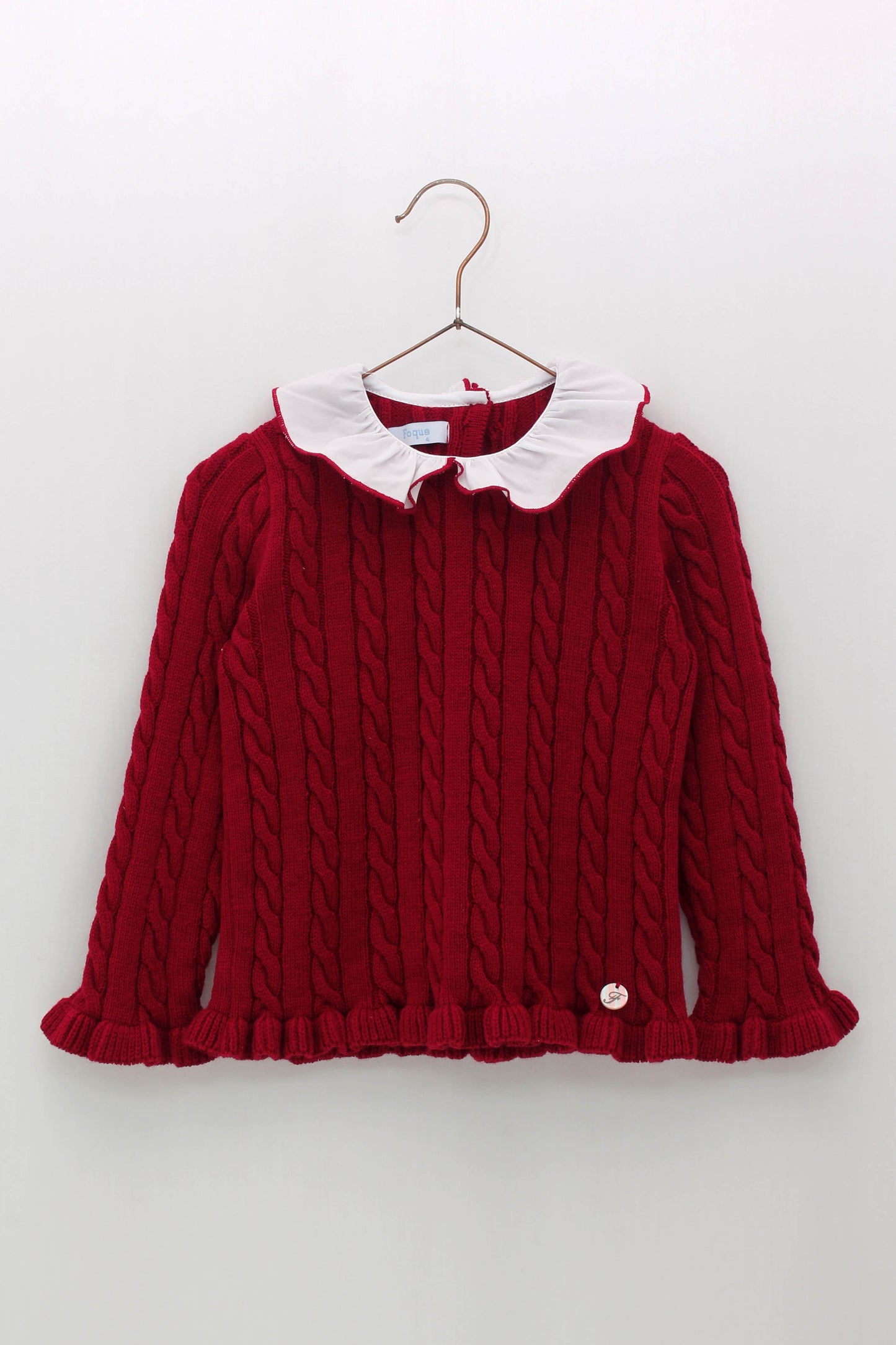Jersey Punto Ochos Cuello Volante