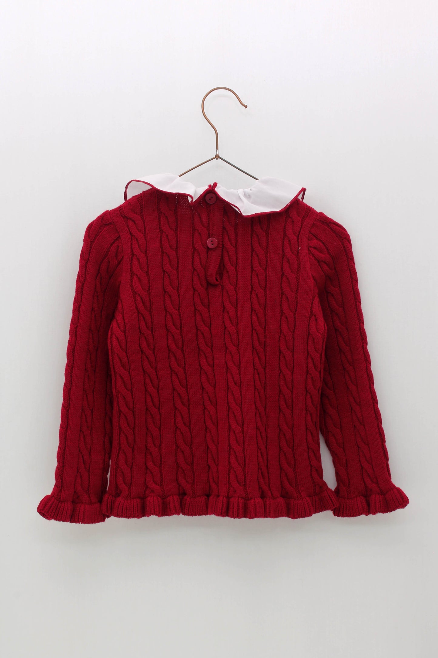 Jersey Punto Ochos Cuello Volante