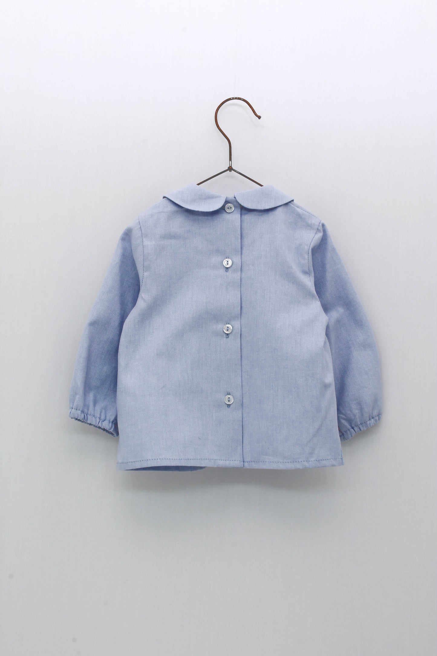 Checkered Overalls and Baby Collar Shirt