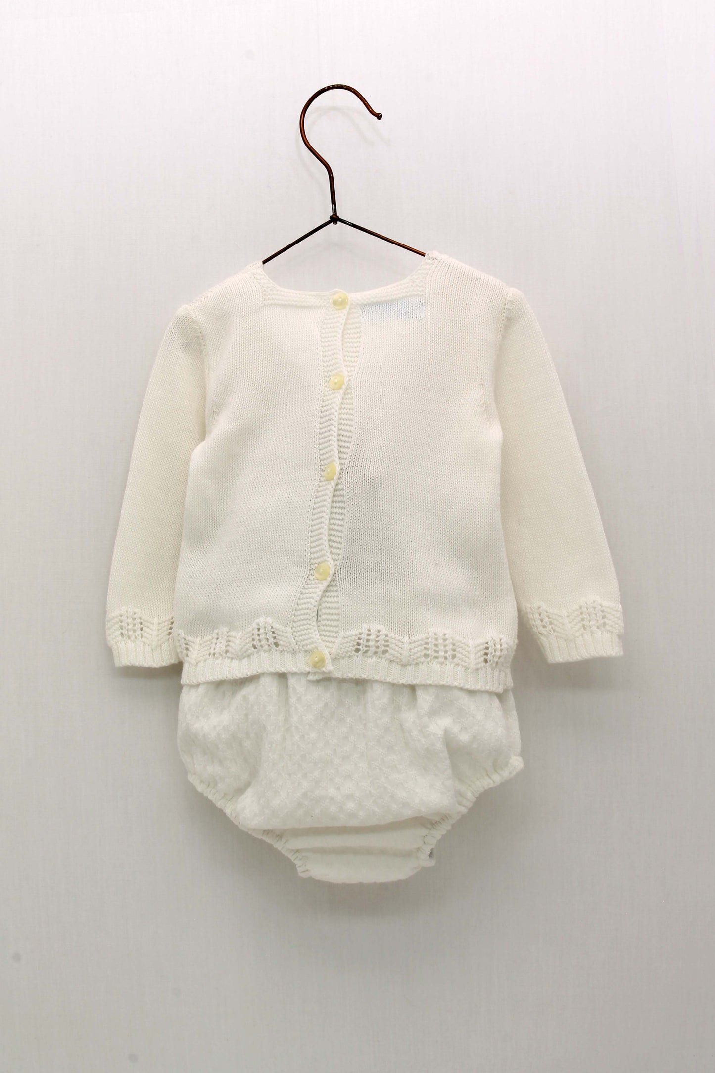 Square Neck Vest, Leggings and Christening Booties Set