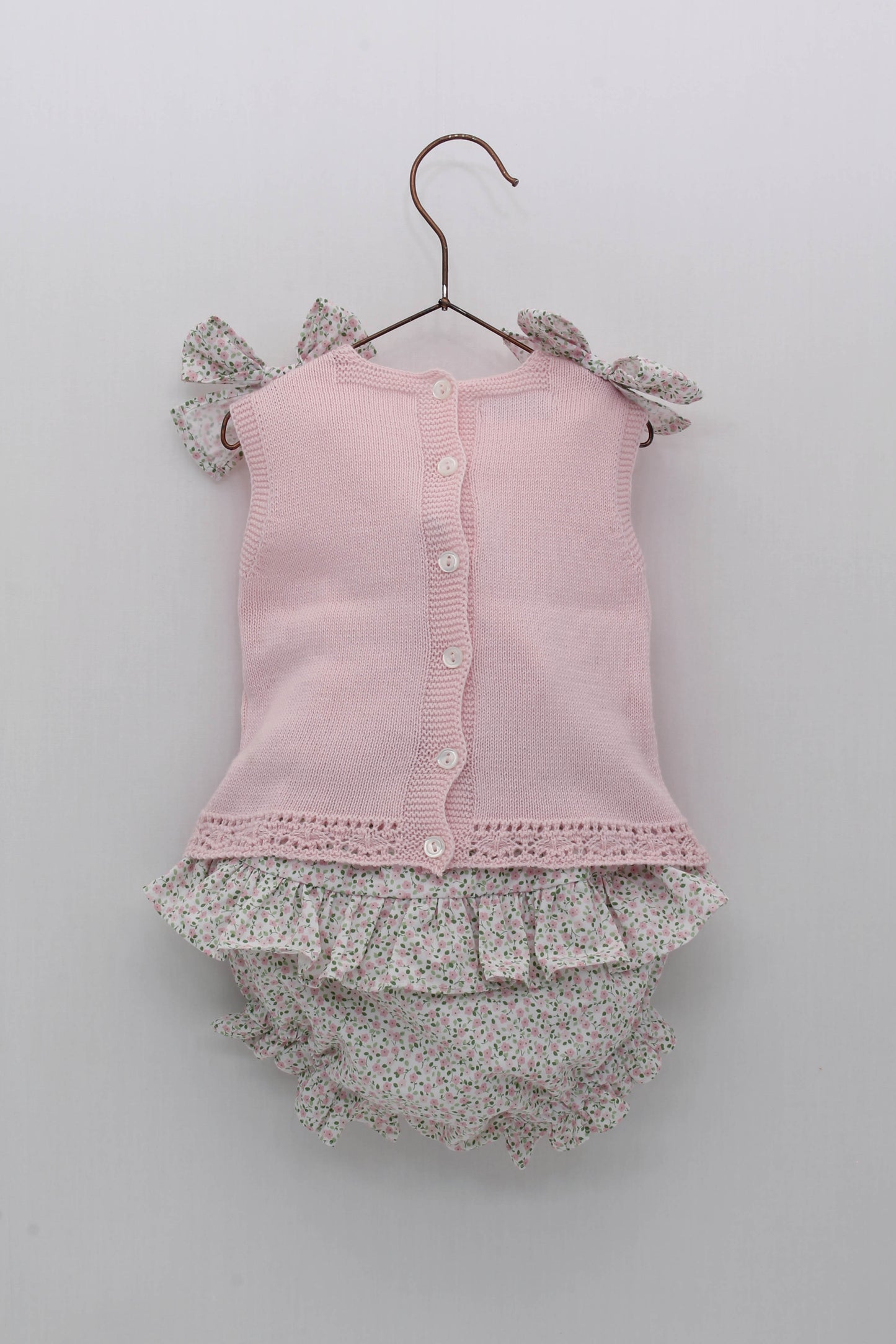 Seahorse Knitted Blouse and Printed Panties Set