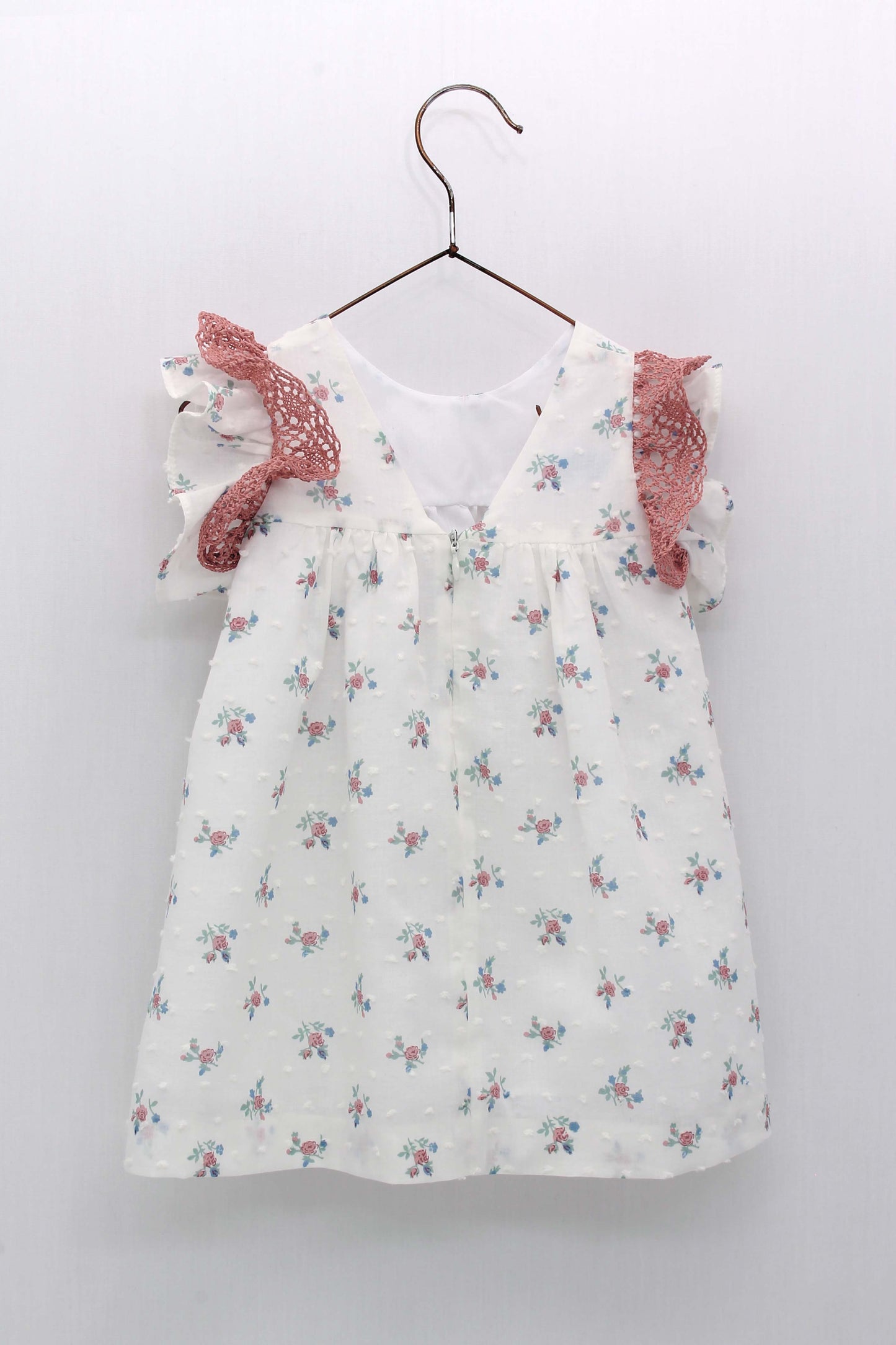 Vestido Flores Con Doble Volante