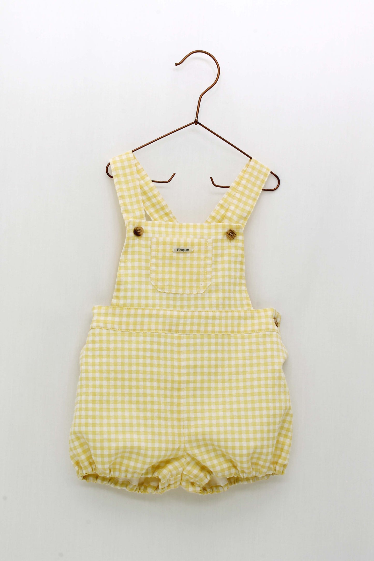 Batista Shirt and Yellow Vichy Check Overalls Set