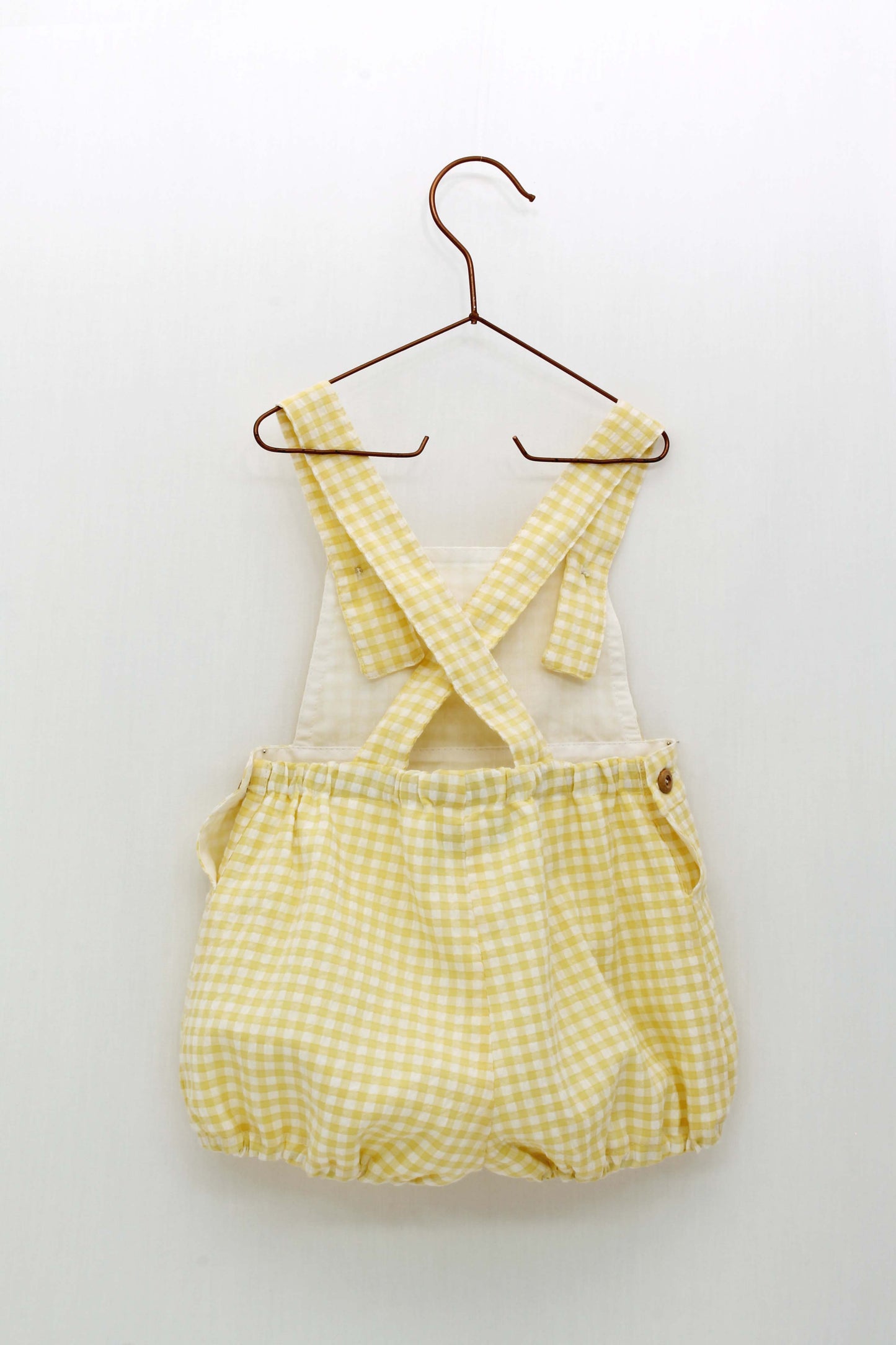 Batista Shirt and Yellow Vichy Check Overalls Set