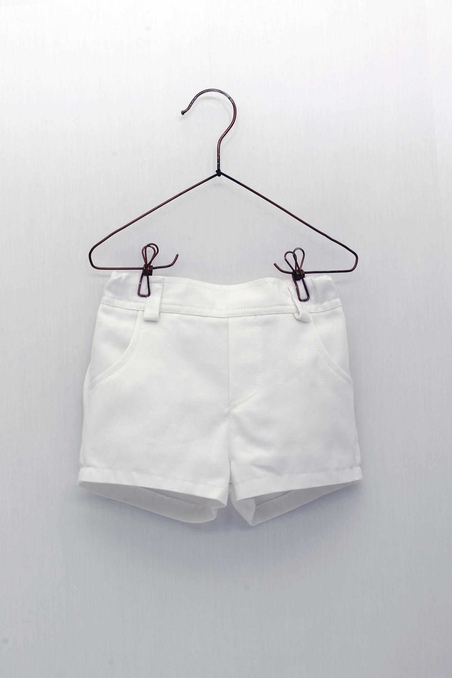 Yellow Vichy Check Shirt and White Shorts Set
