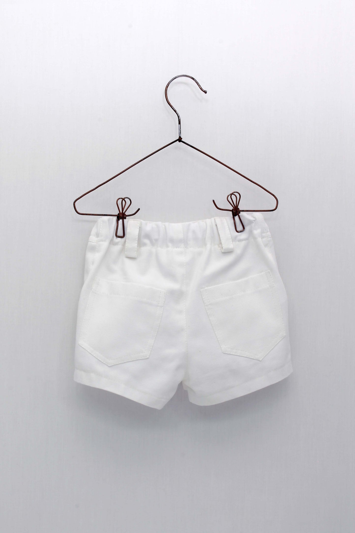 Yellow Vichy Check Shirt and White Shorts Set