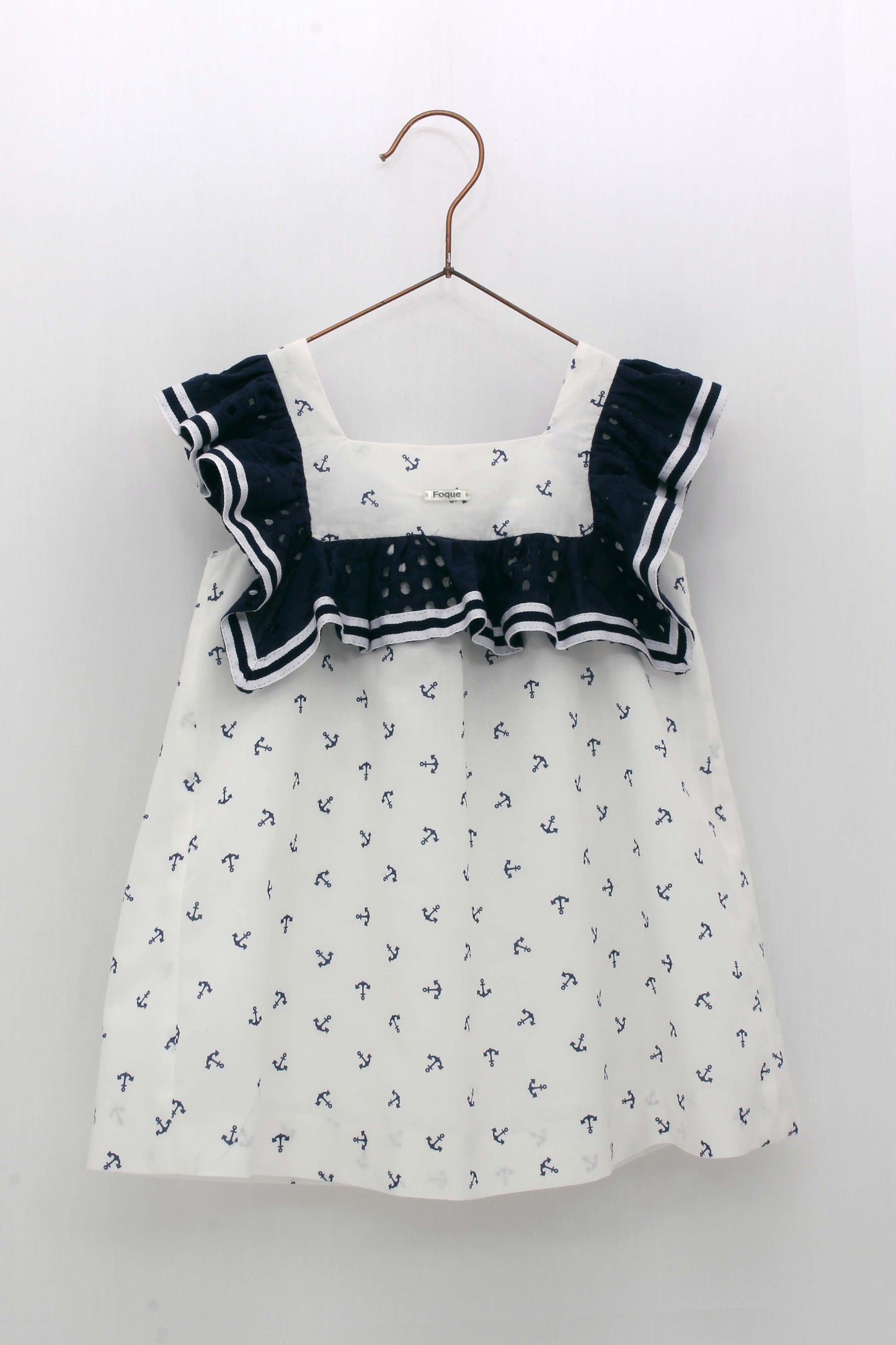 Vestido Anclas Escote Cuadrado