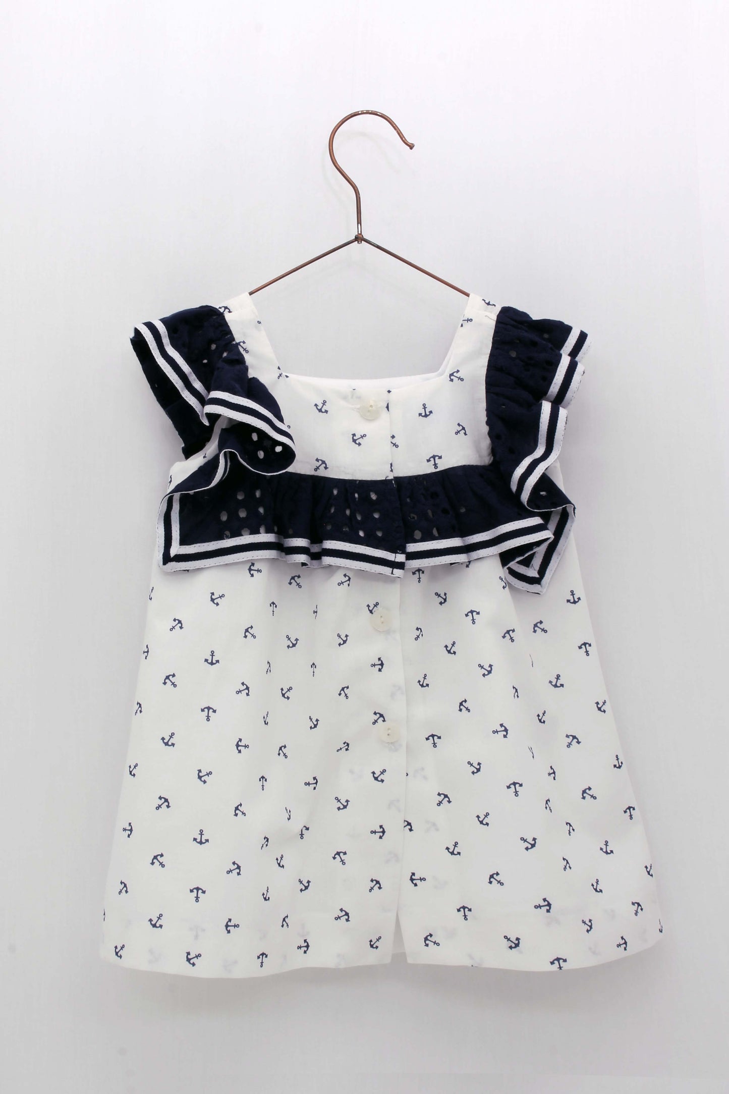 Vestido Anclas Escote Cuadrado