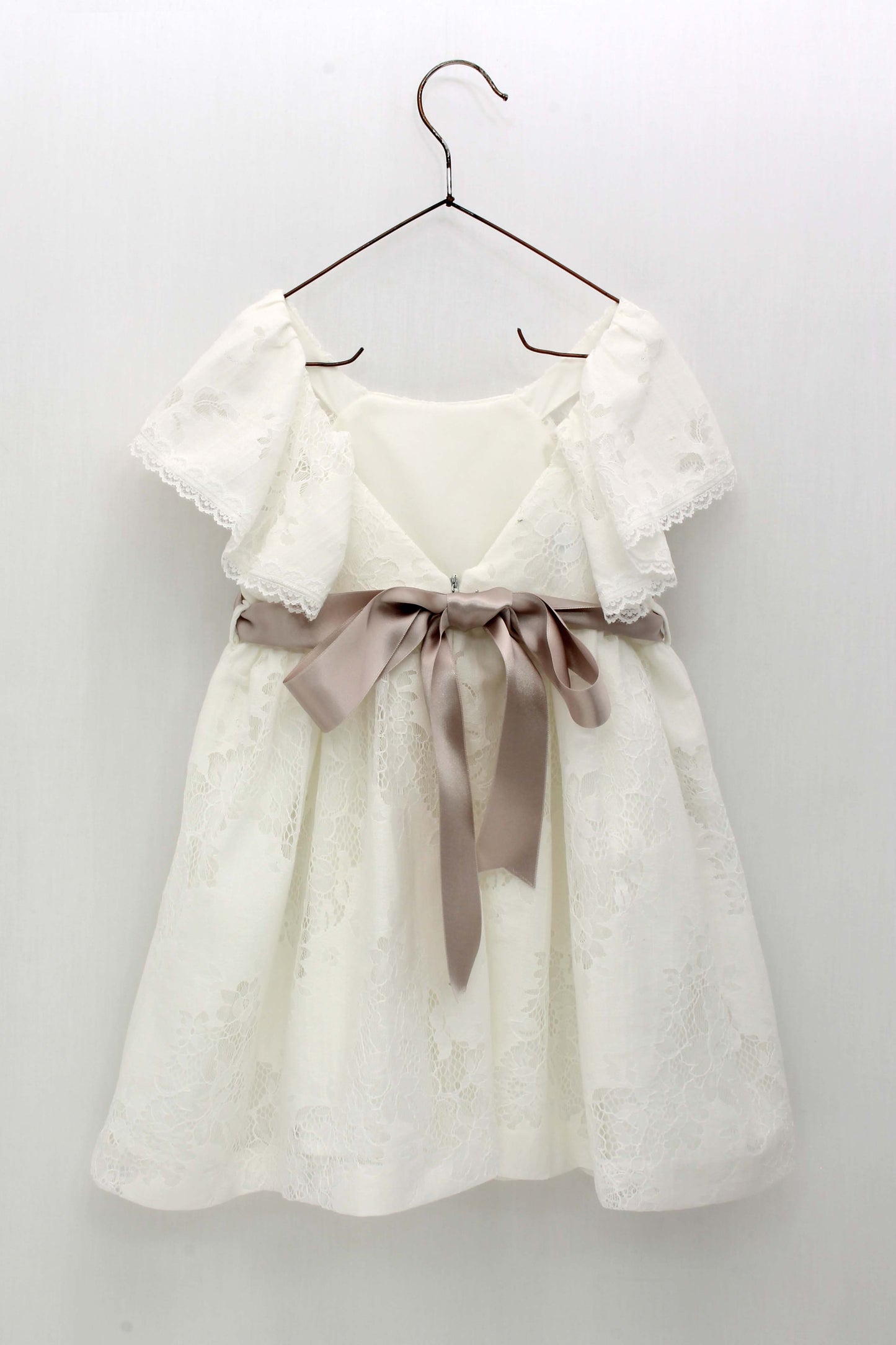 Vestido Niña Calado Efecto Flor