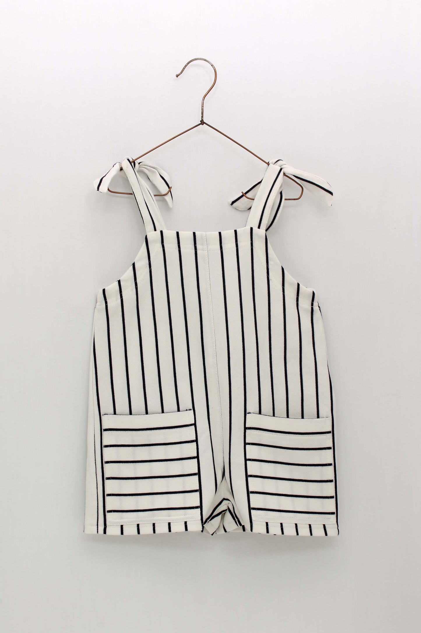Sailor Striped Sweatshirt and Ruffle Sleeve T-Shirt Knit Overall Set