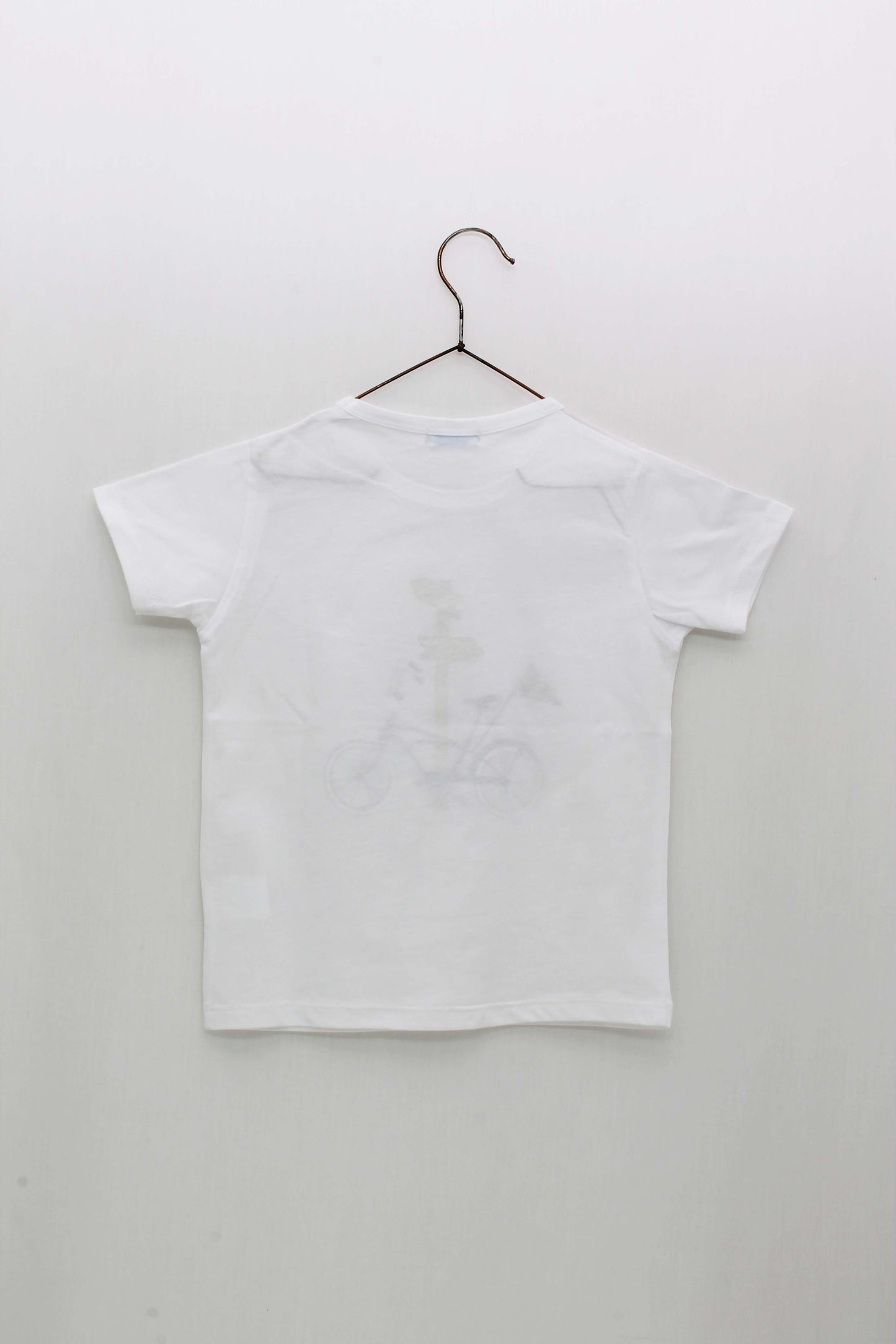 Camiseta Estampado Blanco Bicicleta