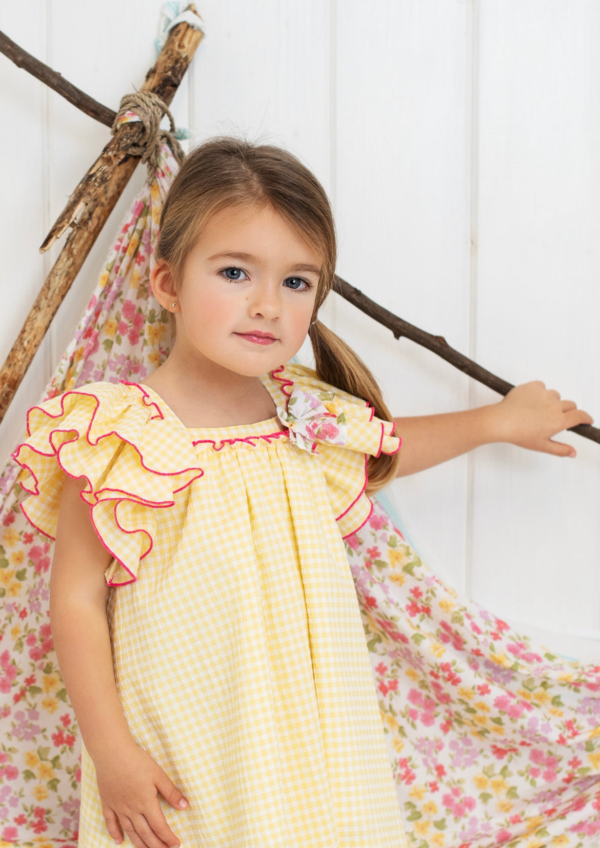 Vestido Cuadro Vichy Rulillos