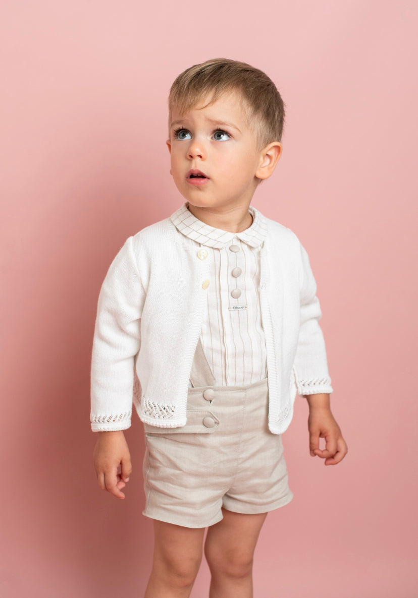 Short Overalls and Shirt Set