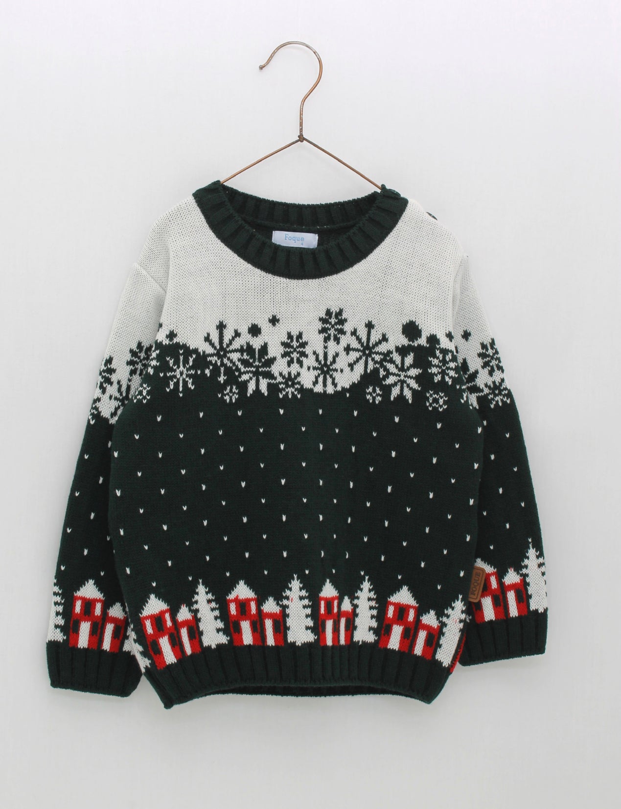 Jersey Tejido Navideño Casitas