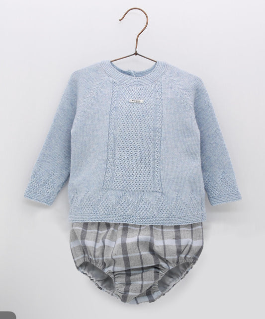 Conjunto jersey grecas, braguita y polaina