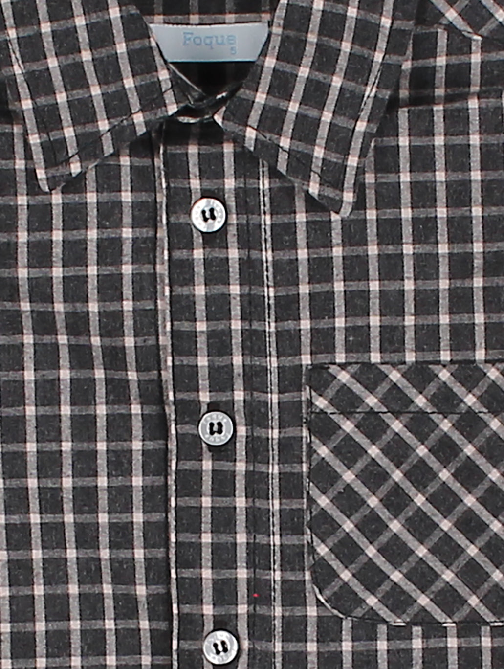 Camisa Cuadros Antracita