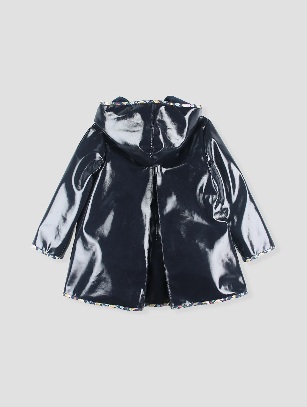 Abrigo Charol Con Capucha La Lluvia