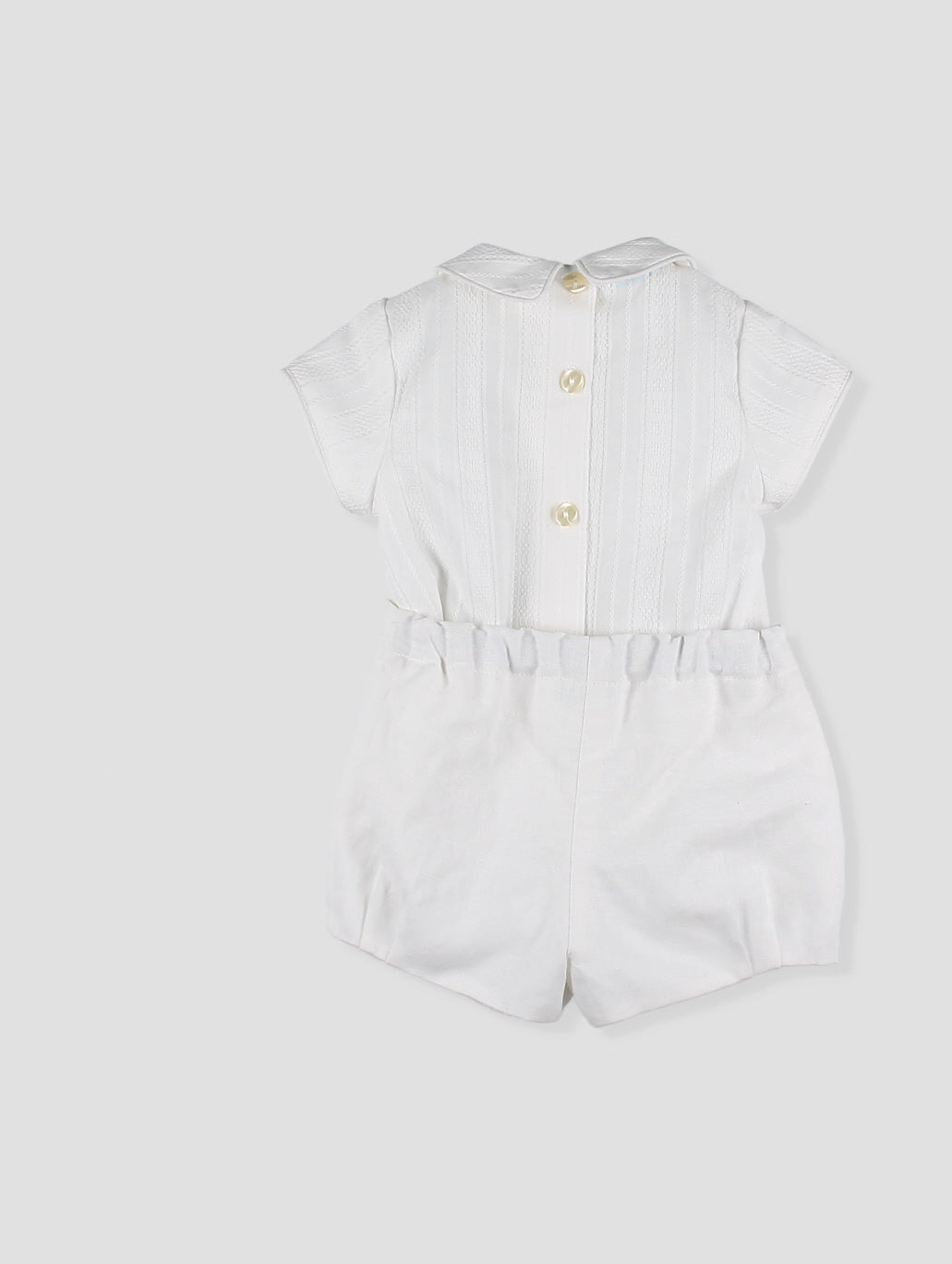 Conjunto bebé niño ceremonia camisa y pantalón corto