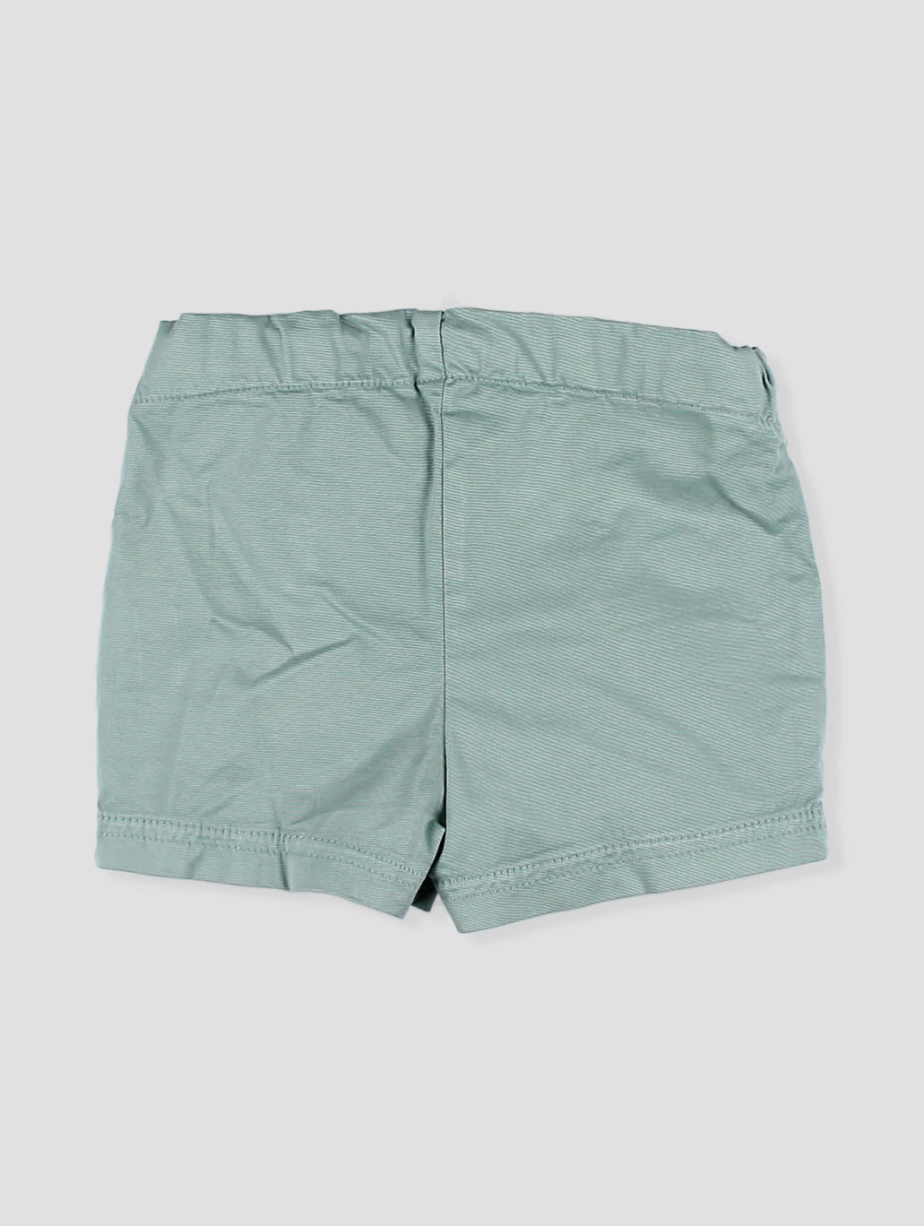 Conjunto bebé niño camisa cuadros y short verde agua