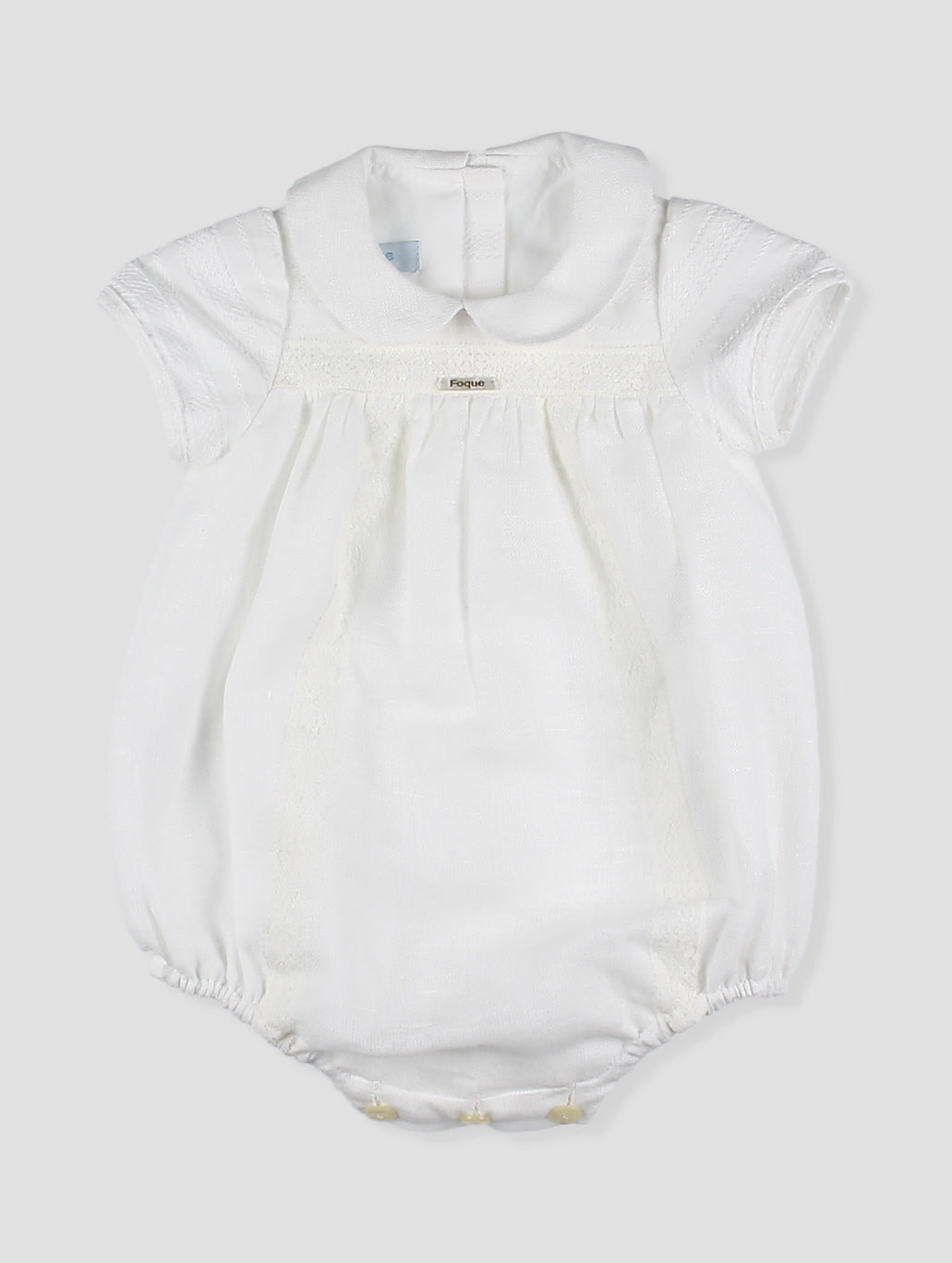 Pelele bebé ceremonia con cuello bebé